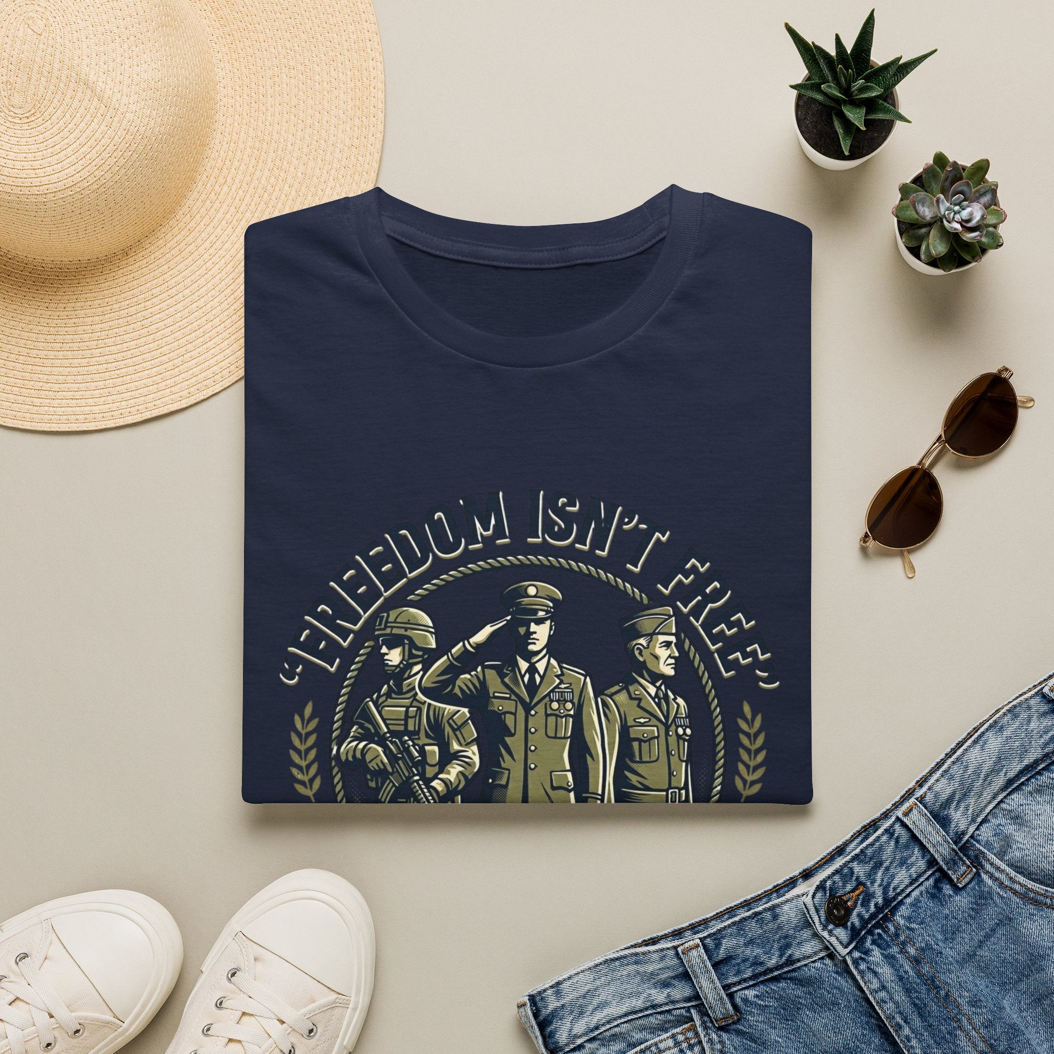 Freedom Isn't Free Military Tribute T-Shirt