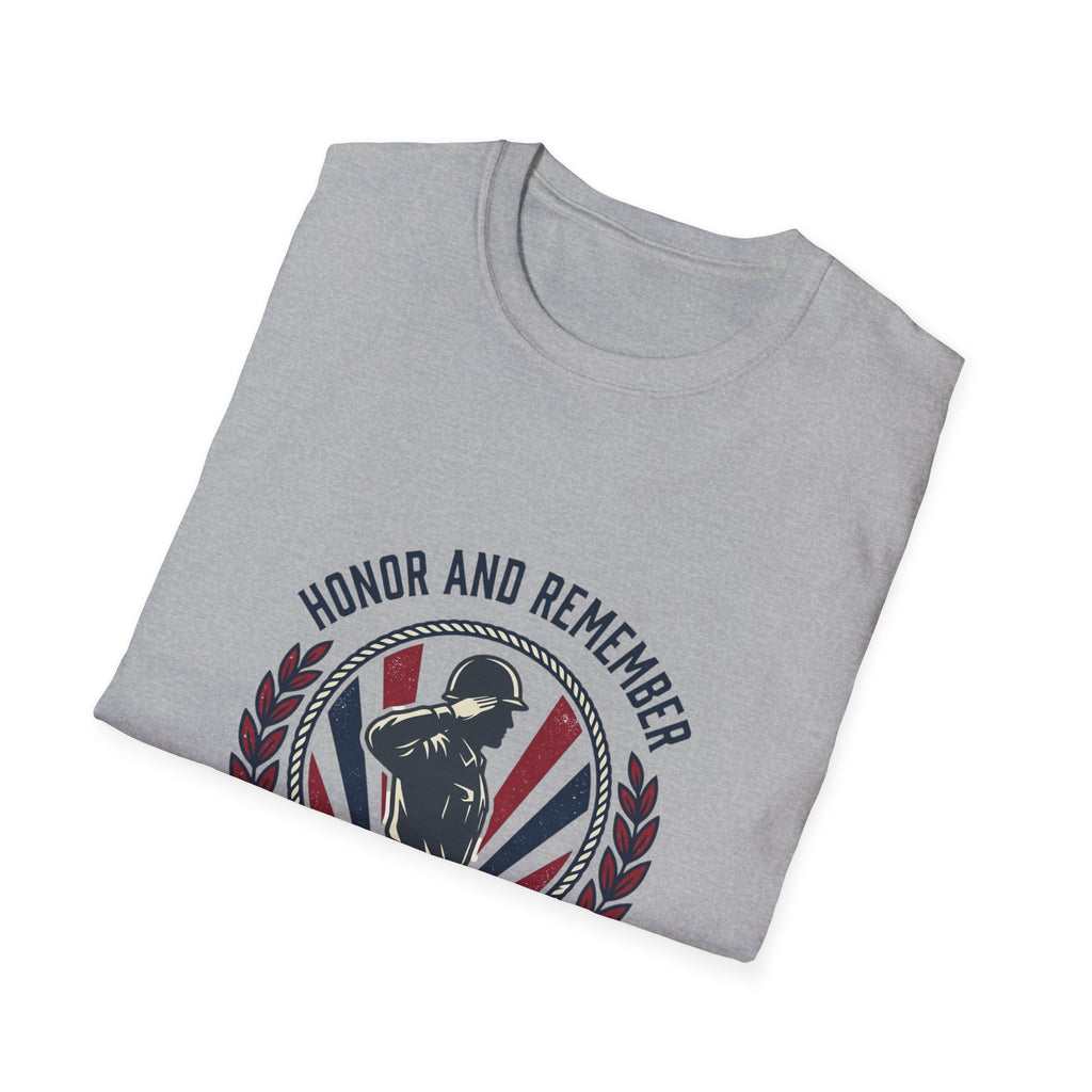 Veterans Tribute T-Shirt — "Honor and Remember" Memorial Tee