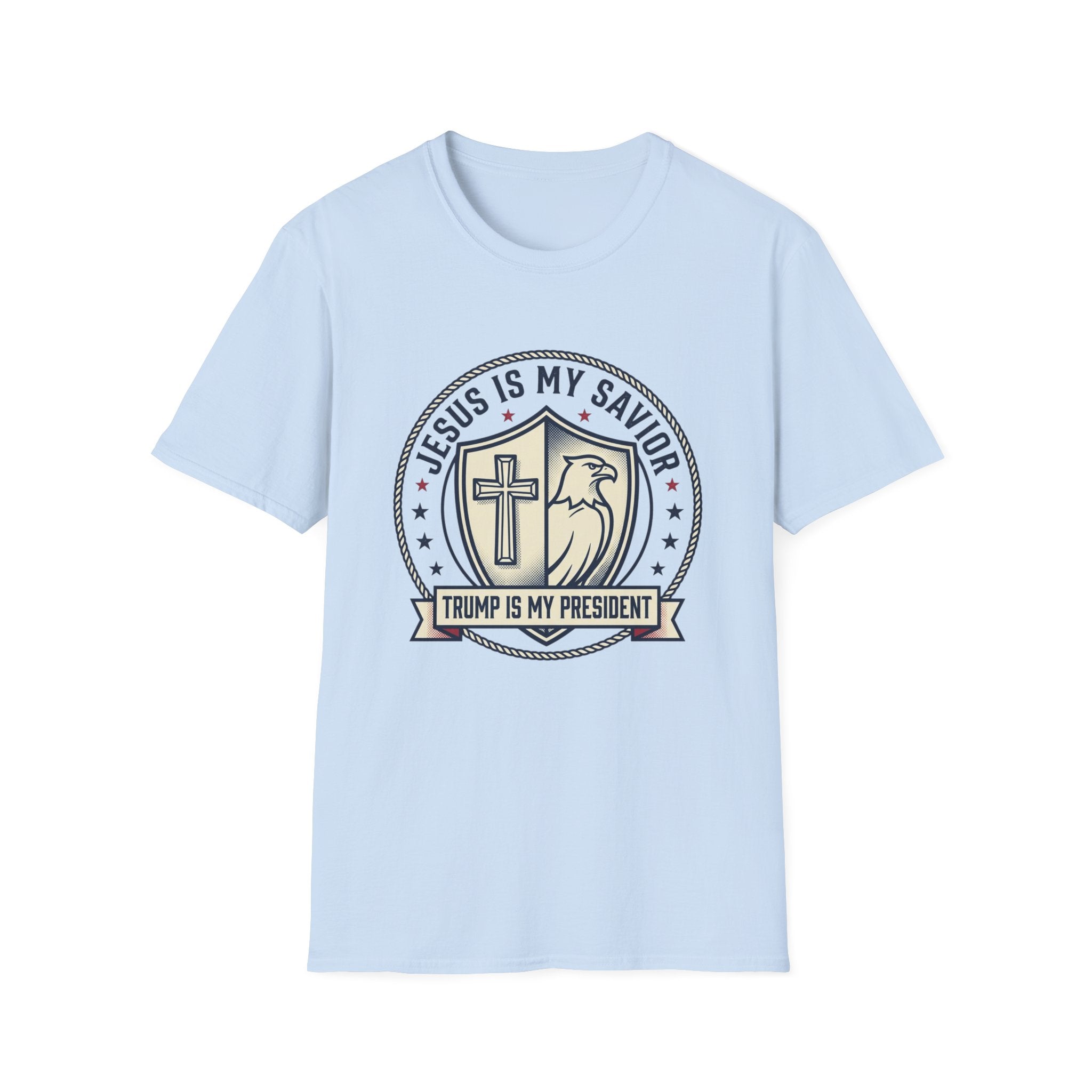 Christian Political T-Shirt — "Jesus Is My Savior, Trump Is My President"