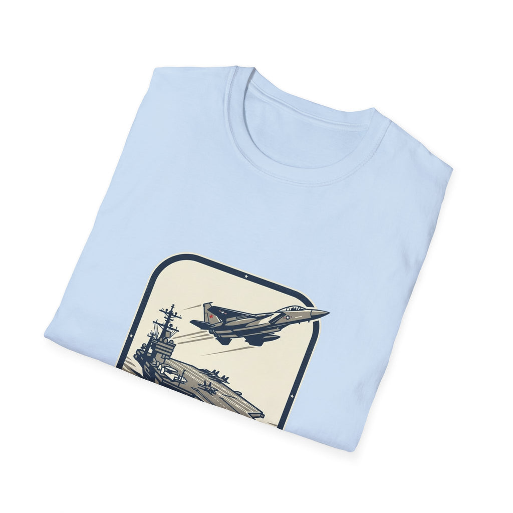 Navy Aircraft Carrier T‑Shirt — Vintage Naval Aviation Graphic Tee