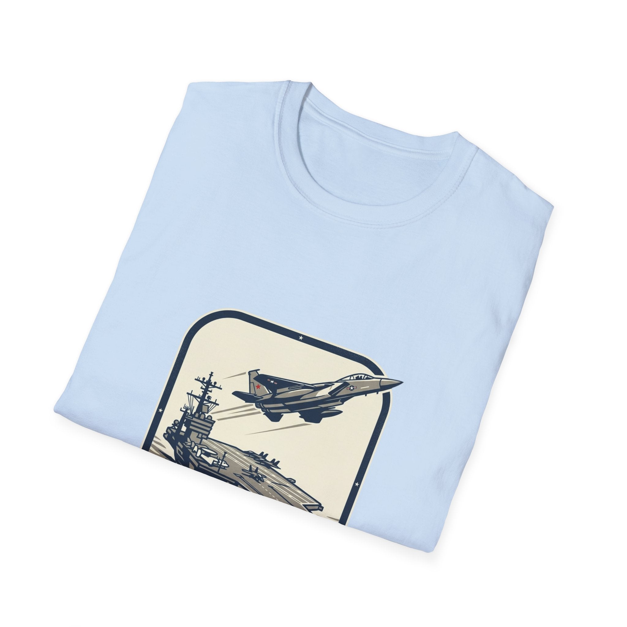 Navy Aircraft Carrier T‑Shirt — Vintage Naval Aviation Graphic Tee