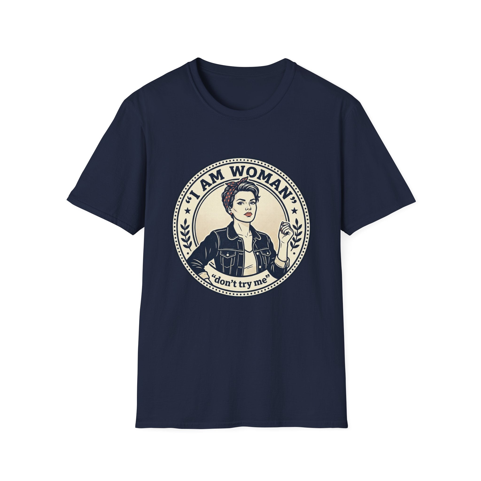 Woman Don’t Try Me T-Shirt — Vintage Feminist Graphic Tee