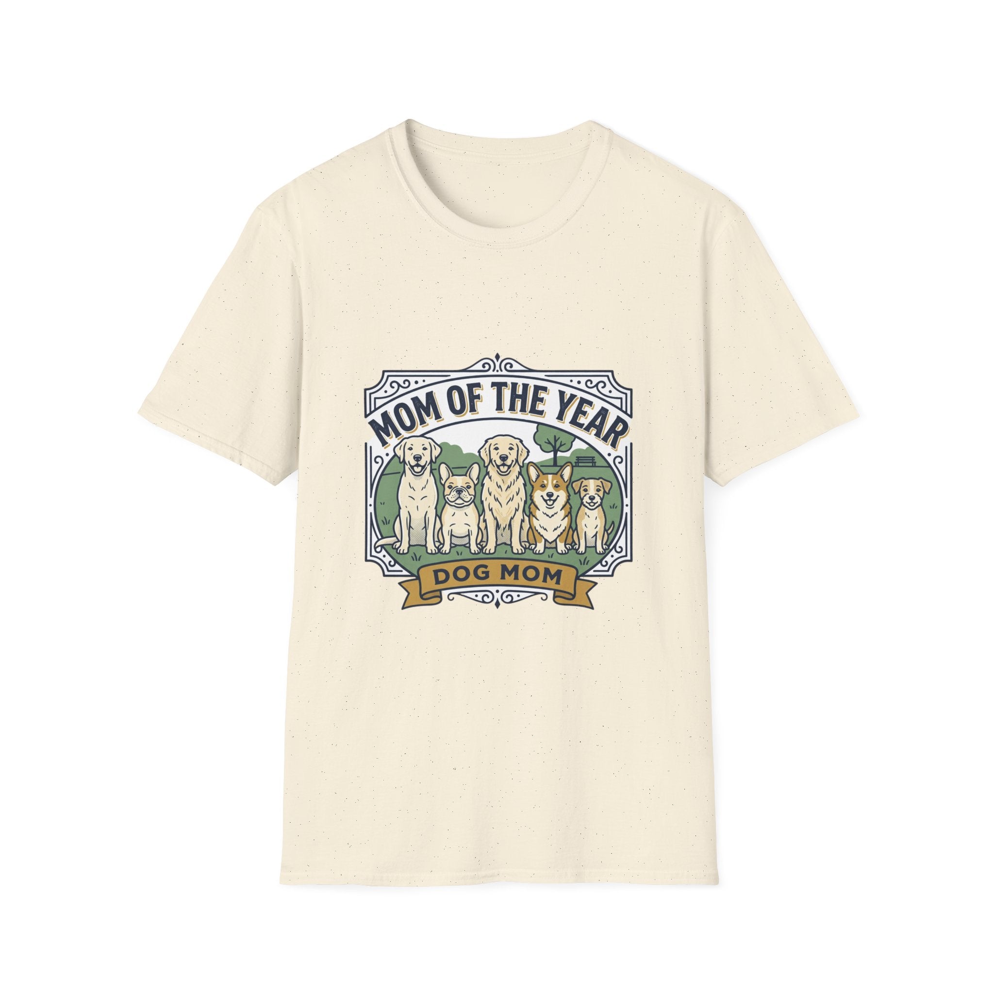 Dog Mom T-Shirt — "Mom of the Year" Cute Dog Mom Graphic Tee