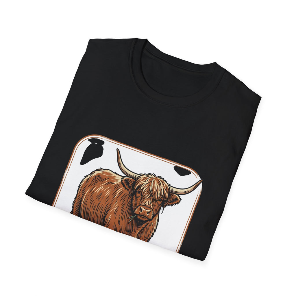 Highland Cow T-Shirt — Rustic Scottish Cattle Tee