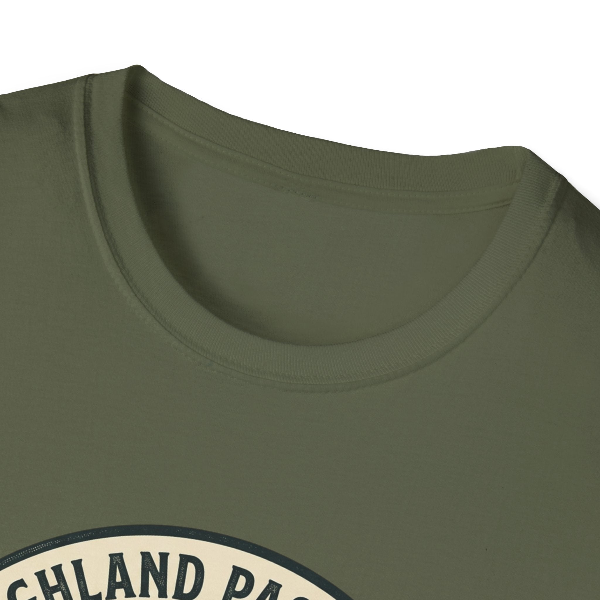 Highland Pastures T-Shirt — Scottish Highlands Highland Cow Vintage Badge