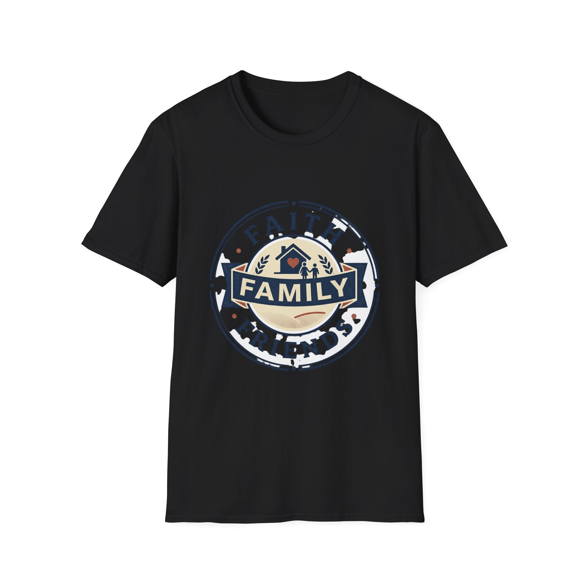 Faith, Family & Friends T-Shirt — Inspirational Christian Family Tee