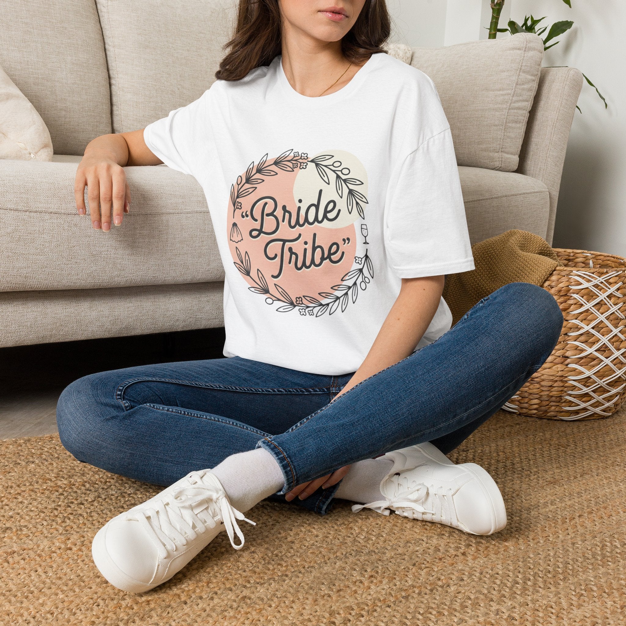 Bride Tribe T-Shirt — Floral Bride to Be Tee