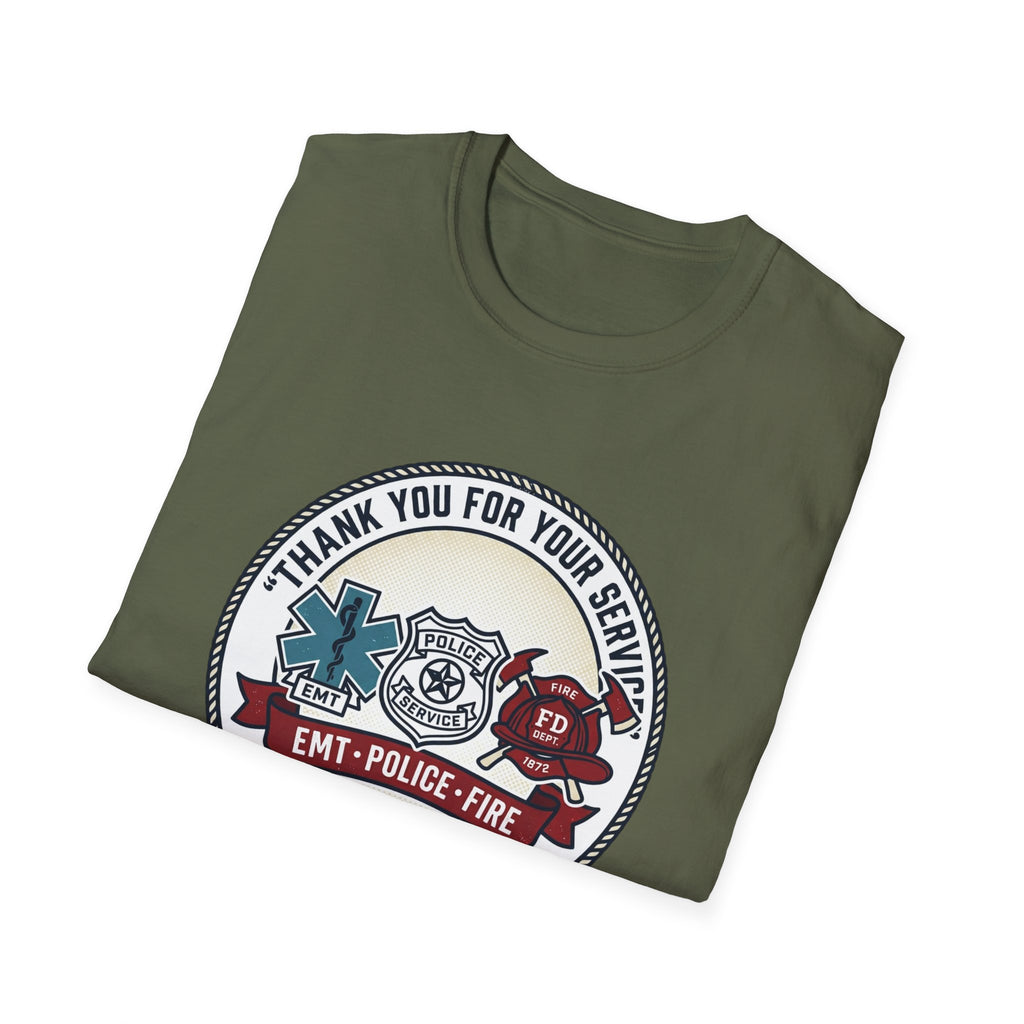 EMT • Police • Fire 'Thank You For Your Service' T-Shirt