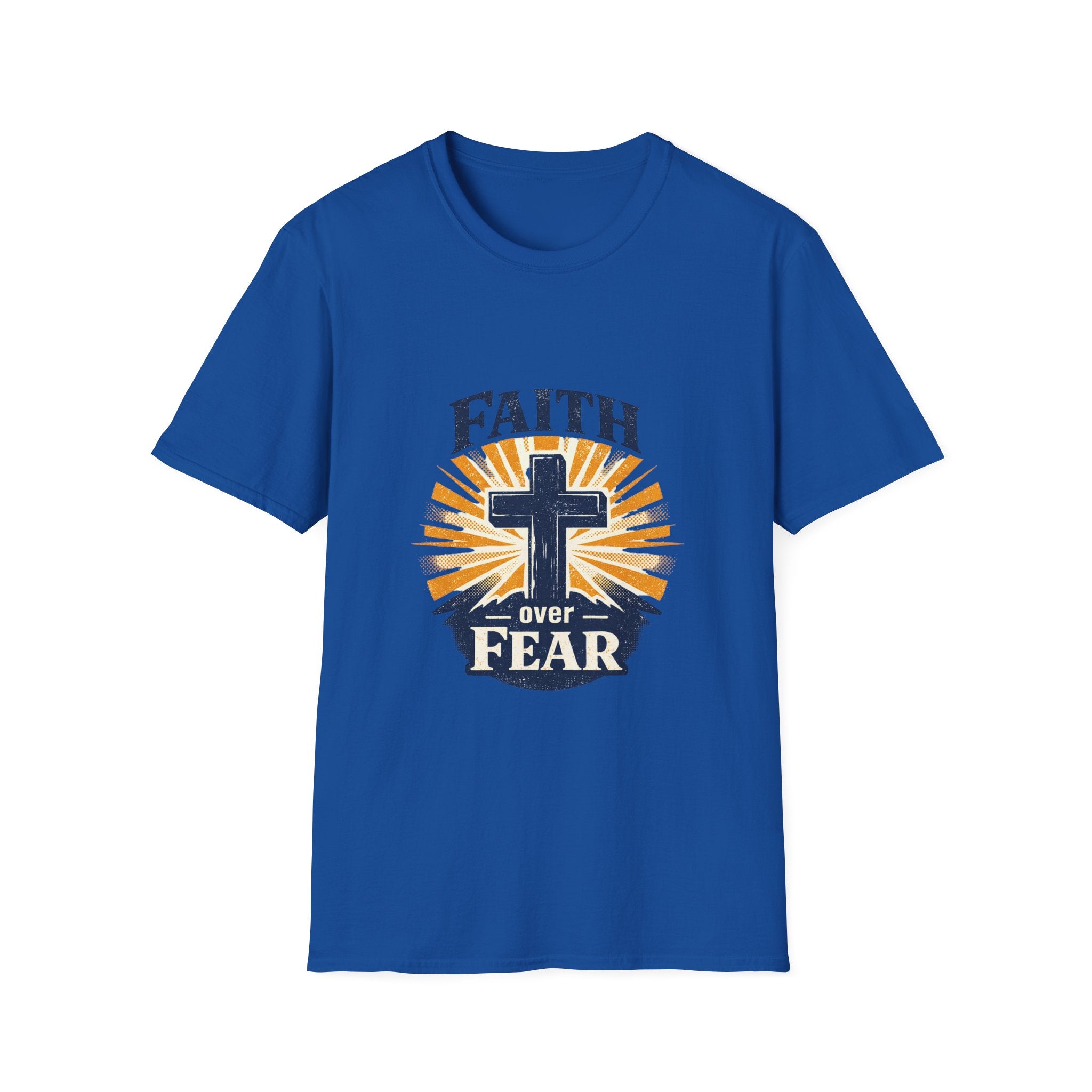 Faith Over Fear T-Shirt — Christian Cross Inspirational Tee