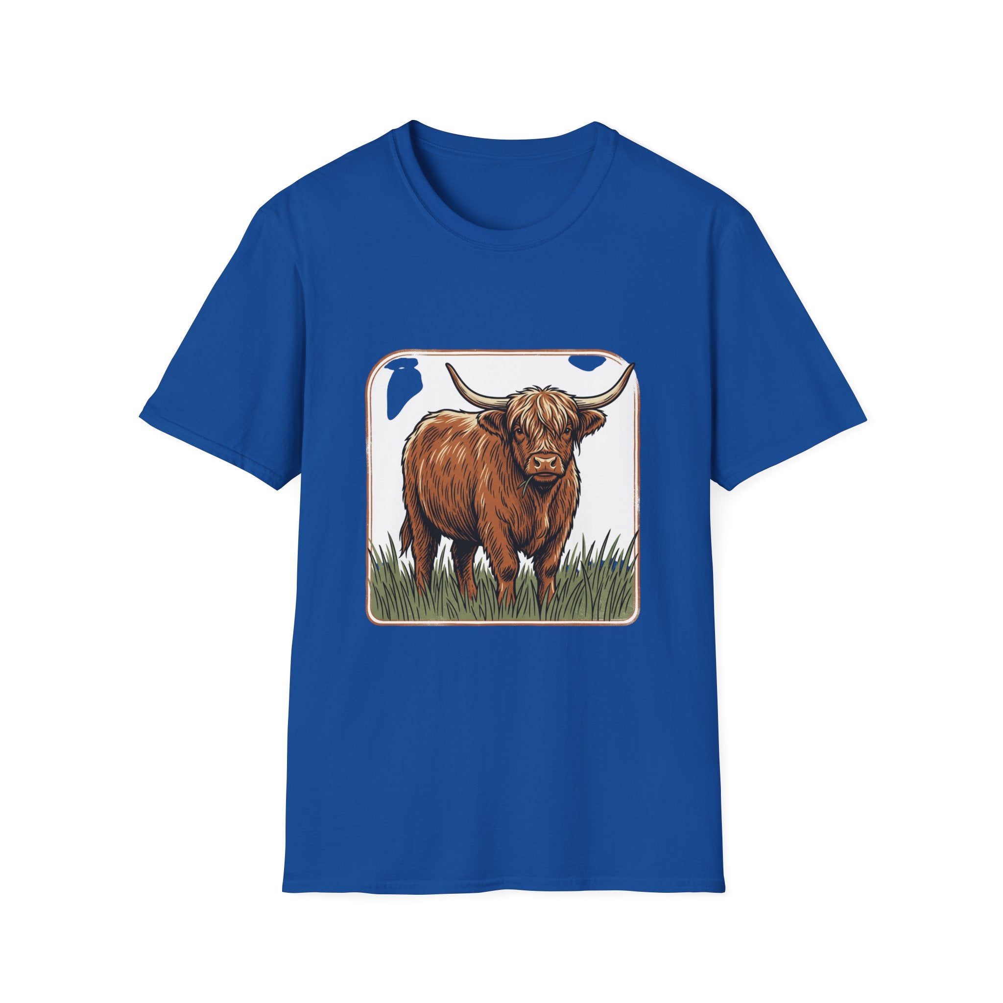 Highland Cow T-Shirt — Rustic Scottish Cattle Tee