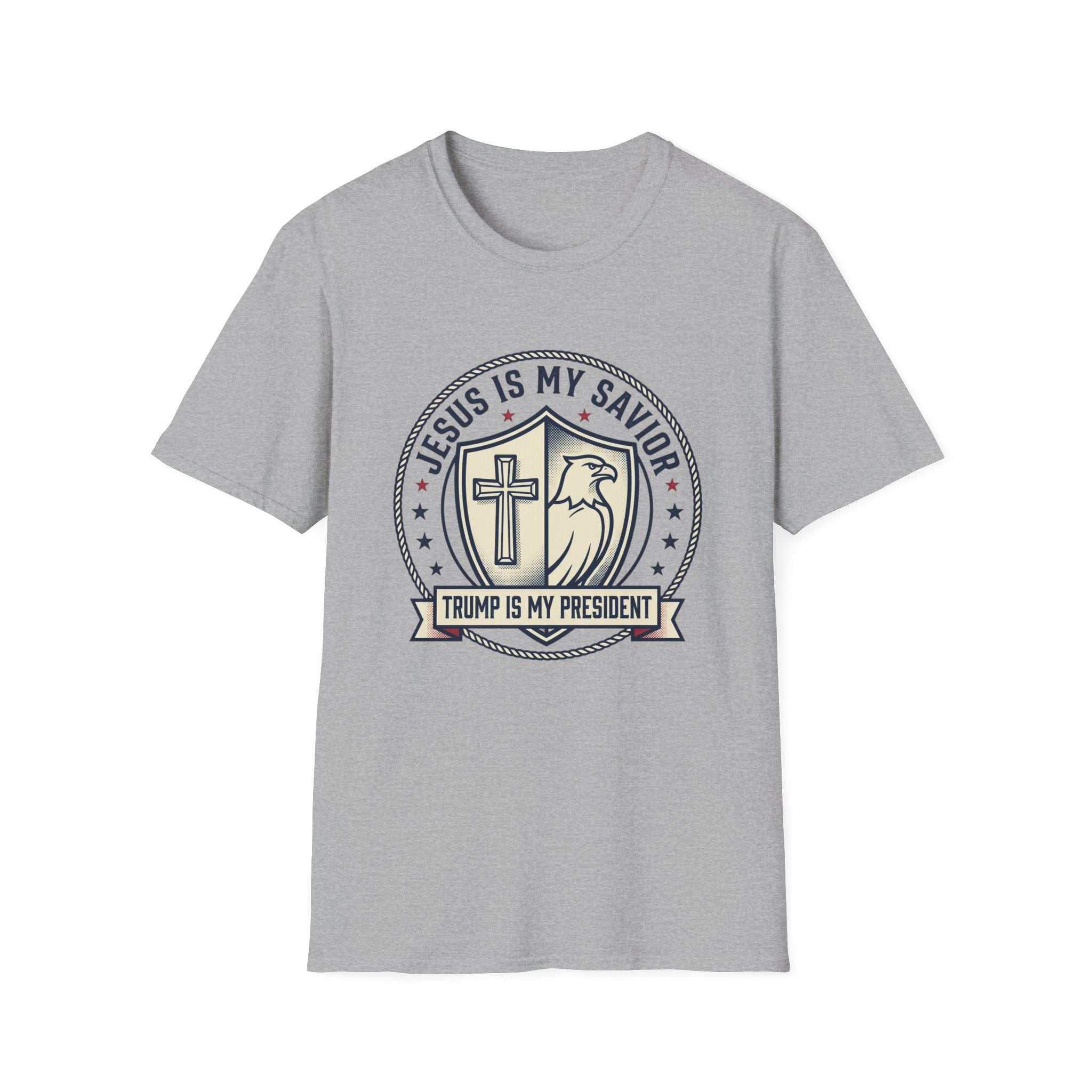 Christian Political T-Shirt — "Jesus Is My Savior, Trump Is My President"