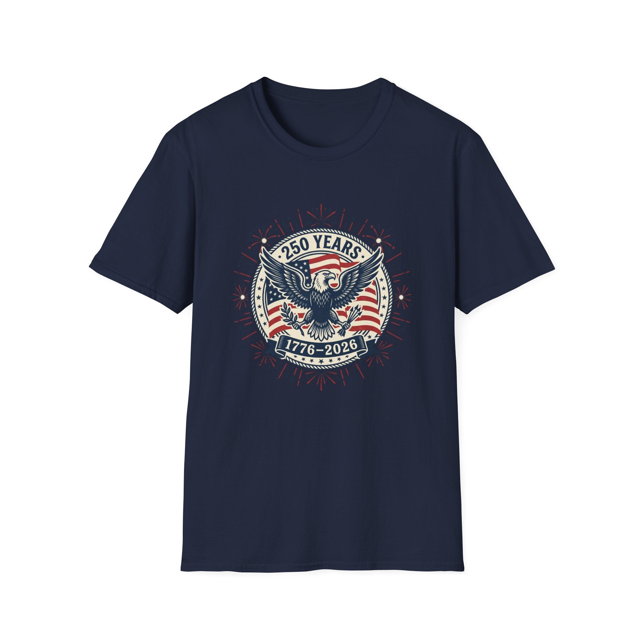 250 Years 1776–2026 Eagle T-Shirt — Patriotic American Independence Shirt