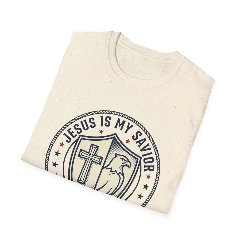 Christian Political T-Shirt — "Jesus Is My Savior, Trump Is My President"