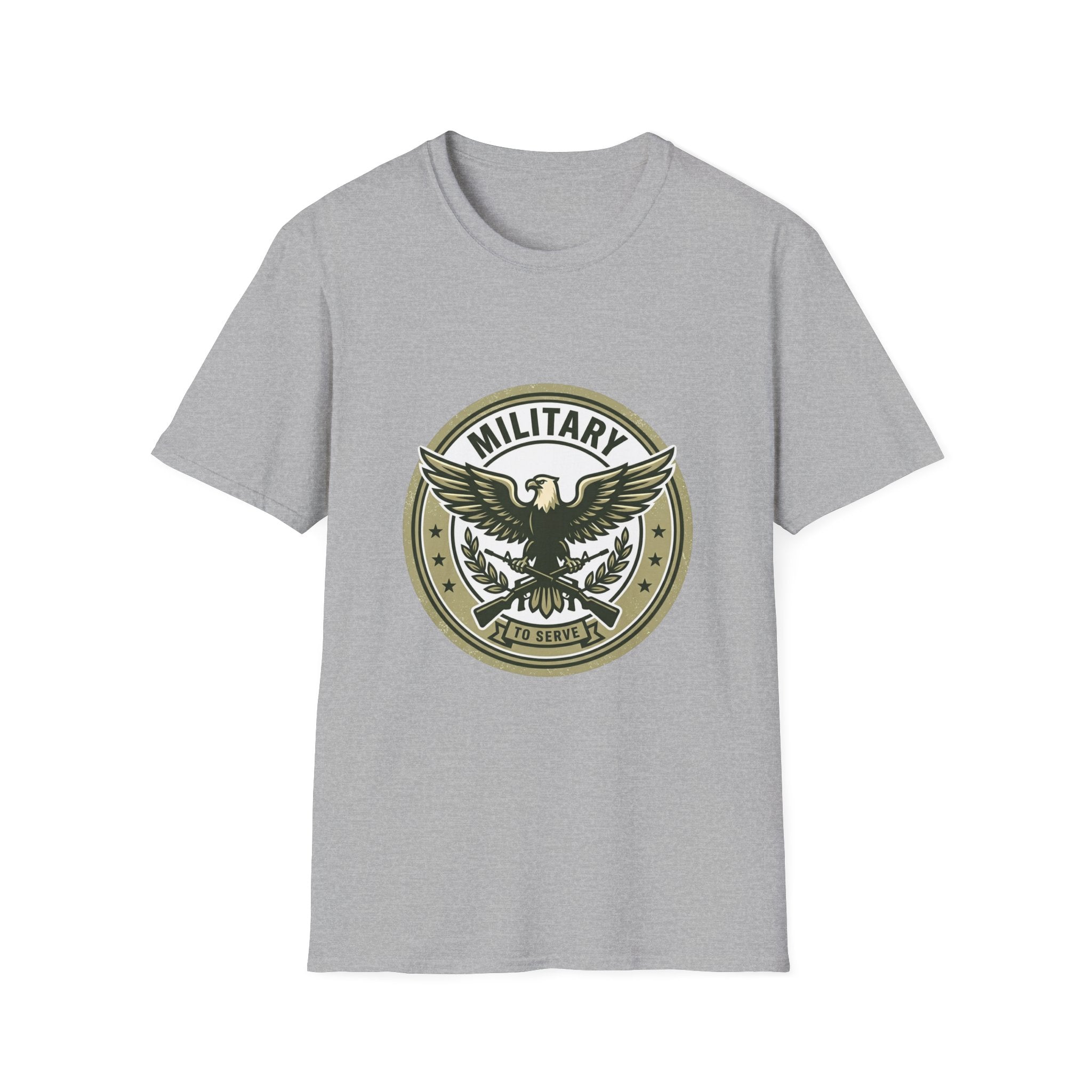 Military Eagle T-Shirt — Vintage Emblem Patriotic Tee