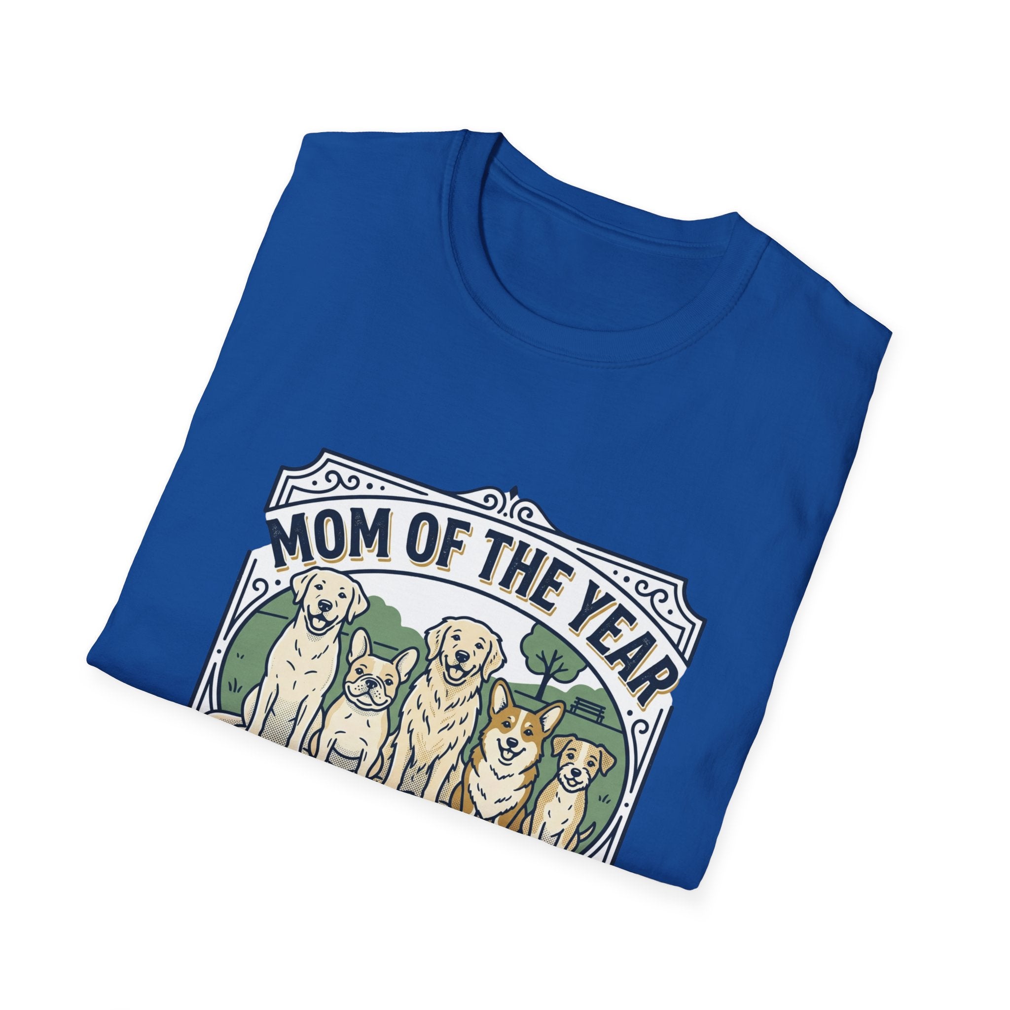 Dog Mom T-Shirt — "Mom of the Year" Cute Dog Mom Graphic Tee