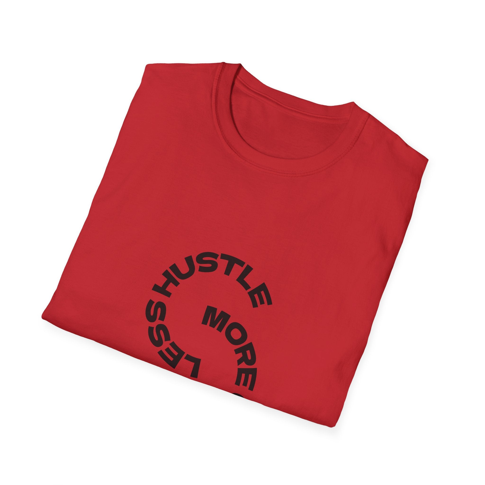 T-Shirt — "More Coffee Less Hustle" Minimalist Graphic Tee