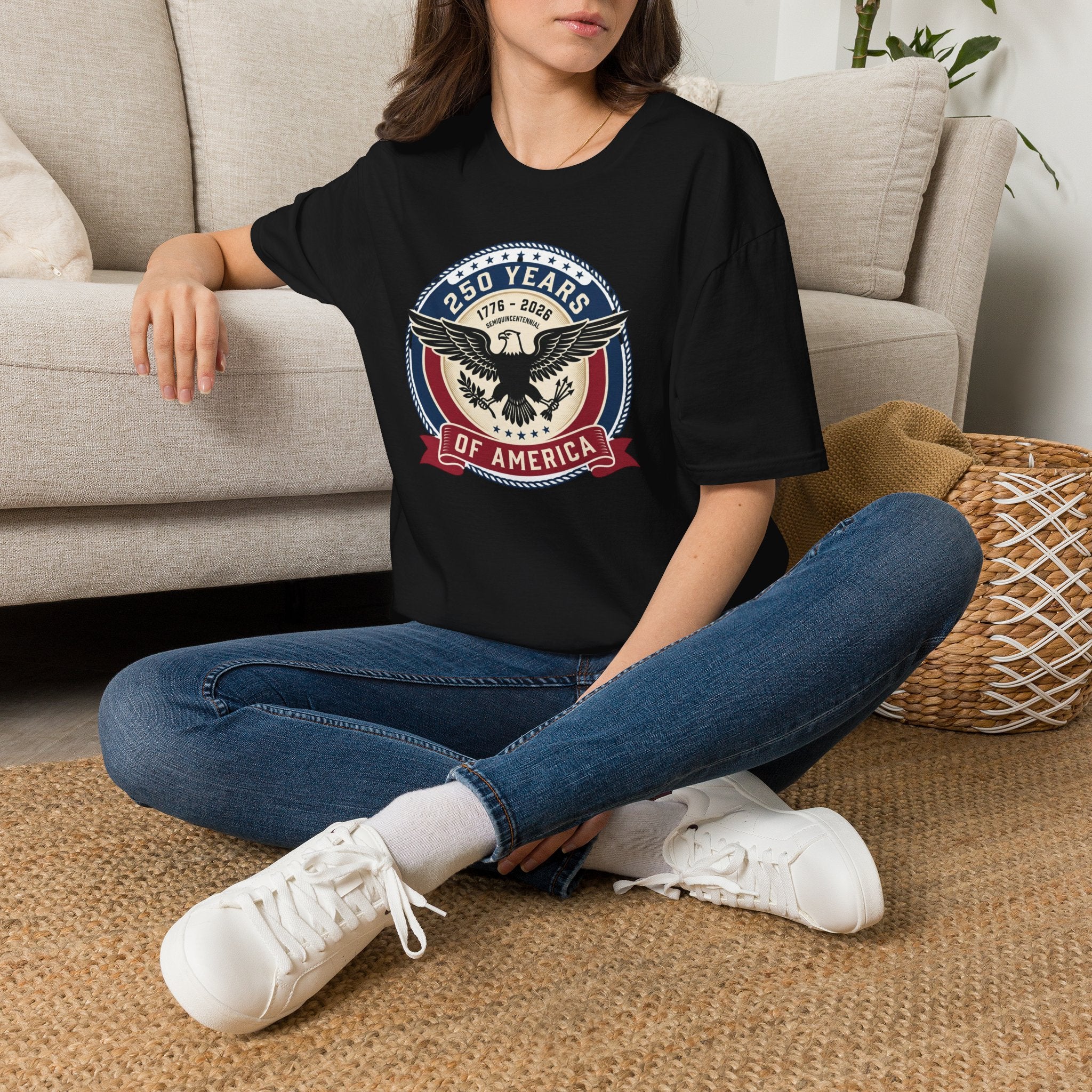 250 Years of America Eagle T-Shirt — 1776–2026 Patriotic Anniversary Tee