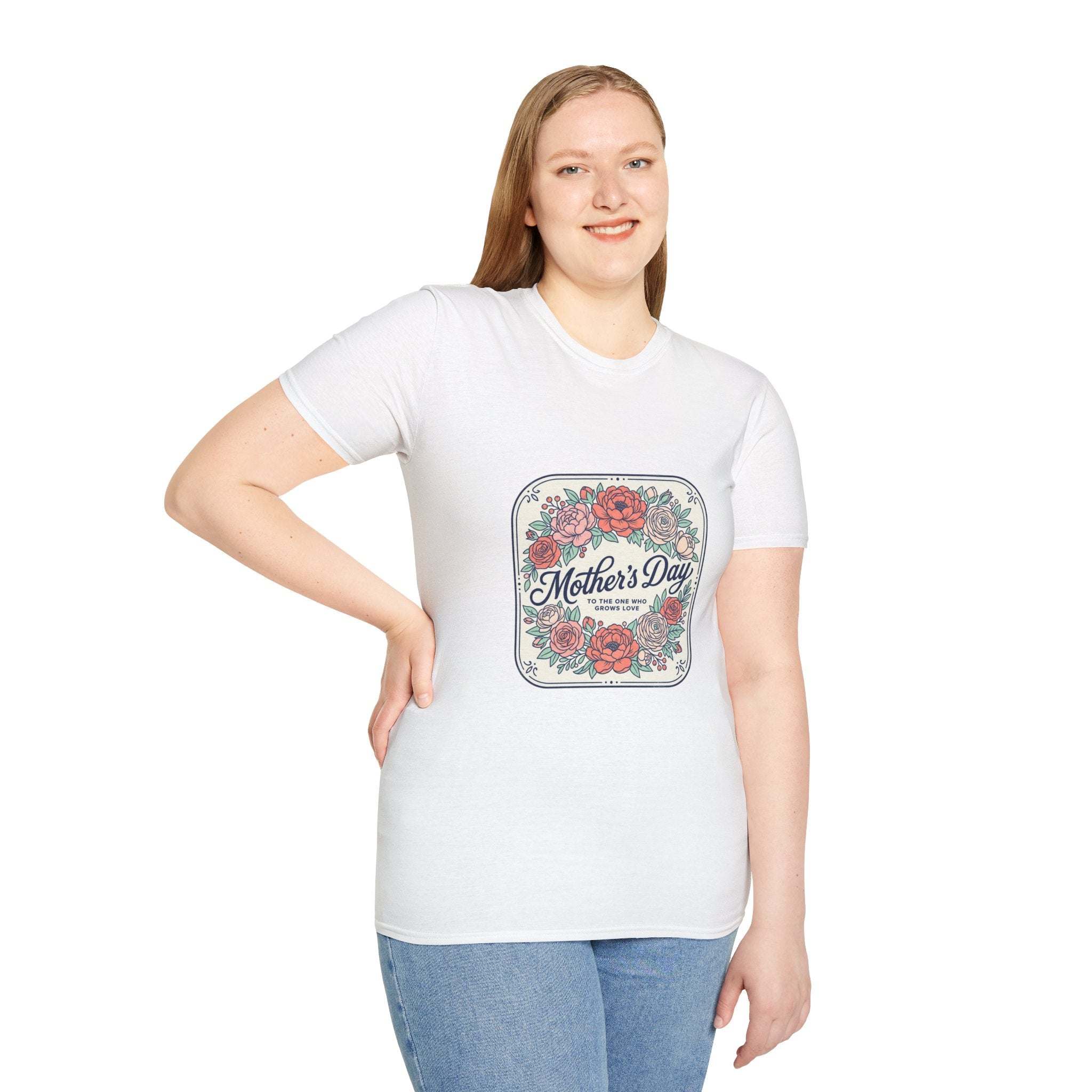 Mother's Day Floral Tee — Vintage Roses "Mother's Day" Graphic T-Shirt
