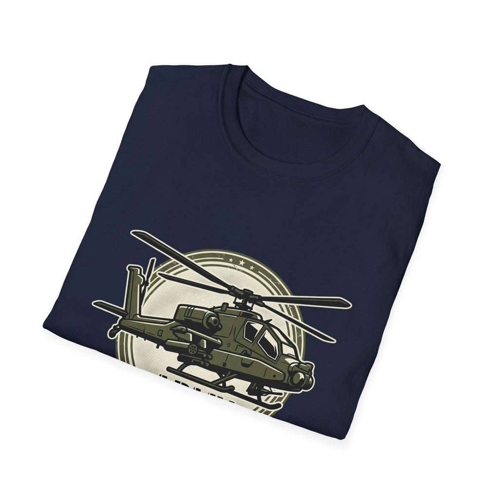 Army Helicopter T‑Shirt — Military Aviation Badge Tee