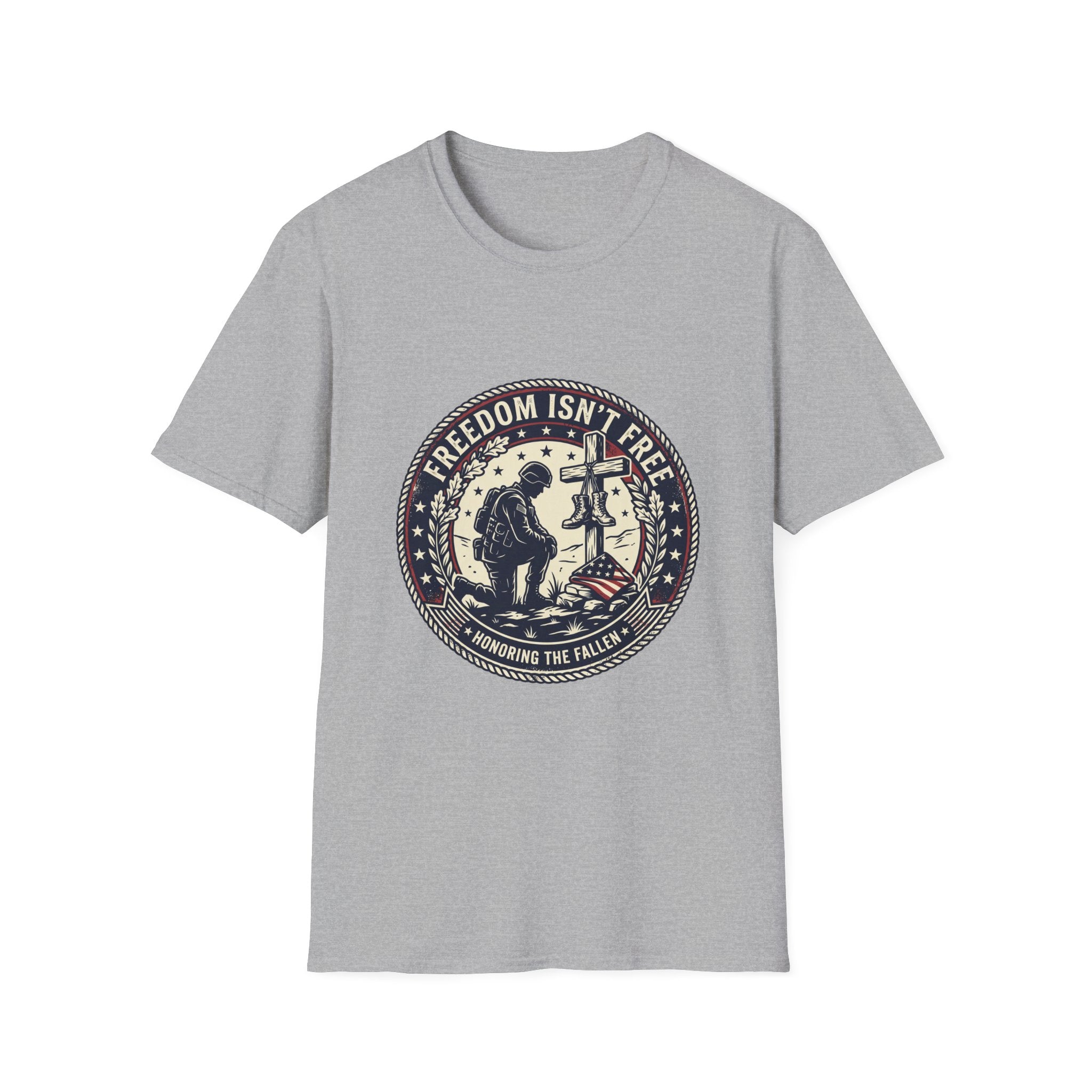 Freedom Isn't Free Memorial T-Shirt — Honoring the Fallen Military Tee
