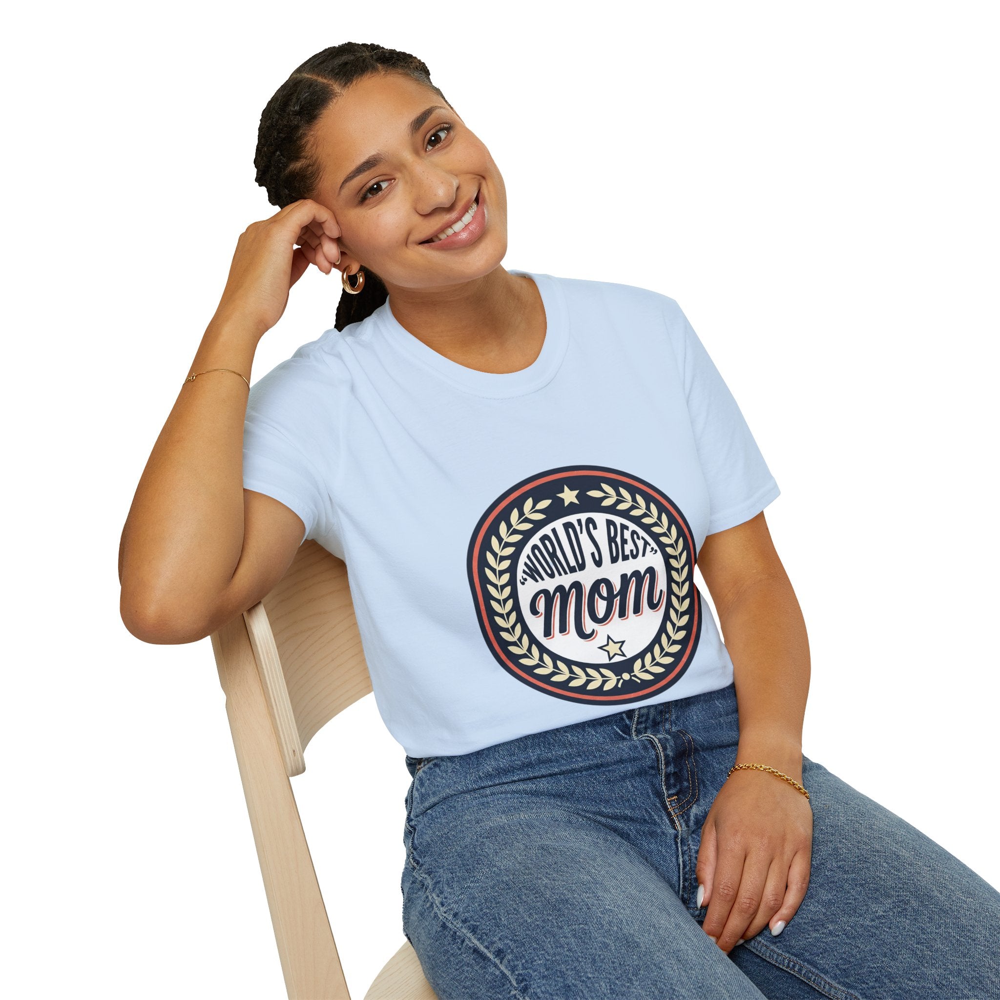 World's Best Mom T-Shirt – Vintage Badge Mother's Day Tee