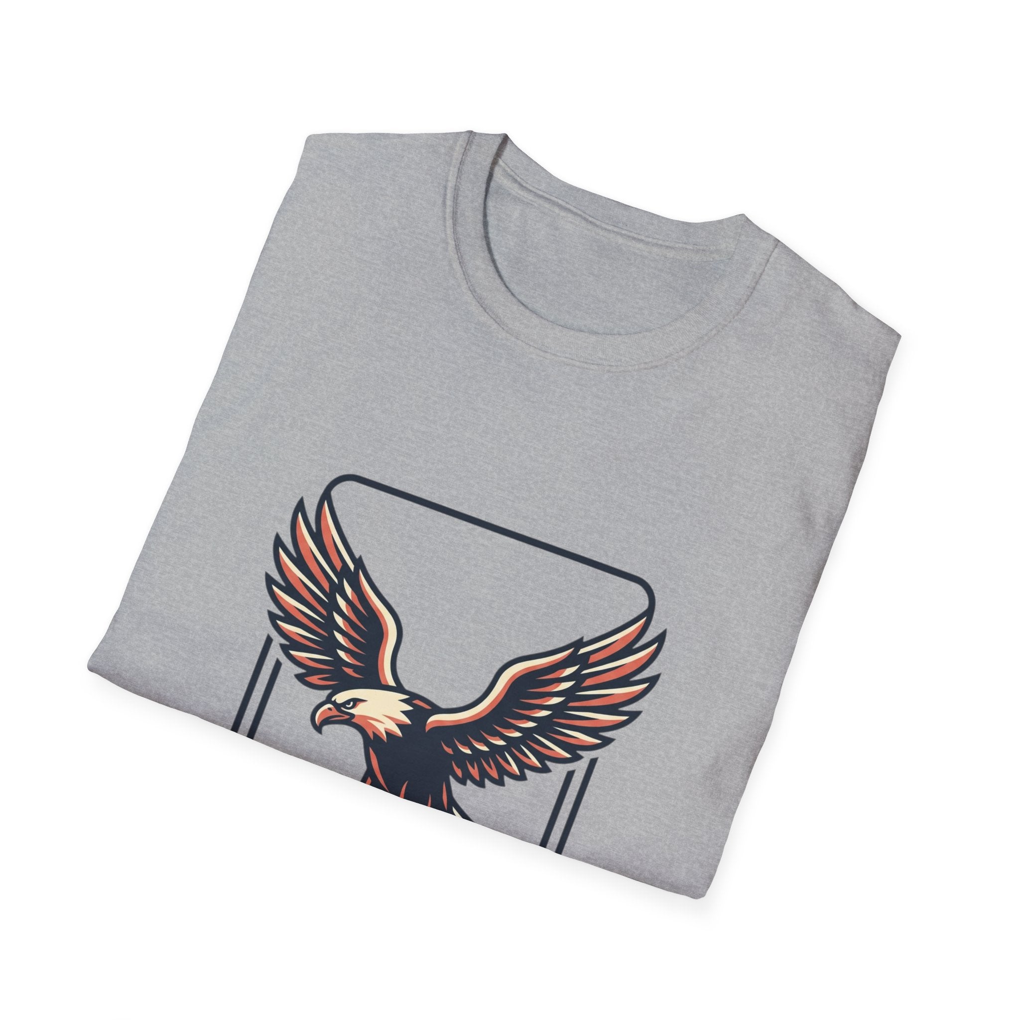 Eagle Graphic T-Shirt — Vintage Soaring Eagle Chest Print