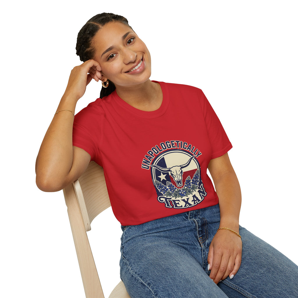 Unapologetically Texan T-Shirt — Retro Longhorn Texas Pride Tee