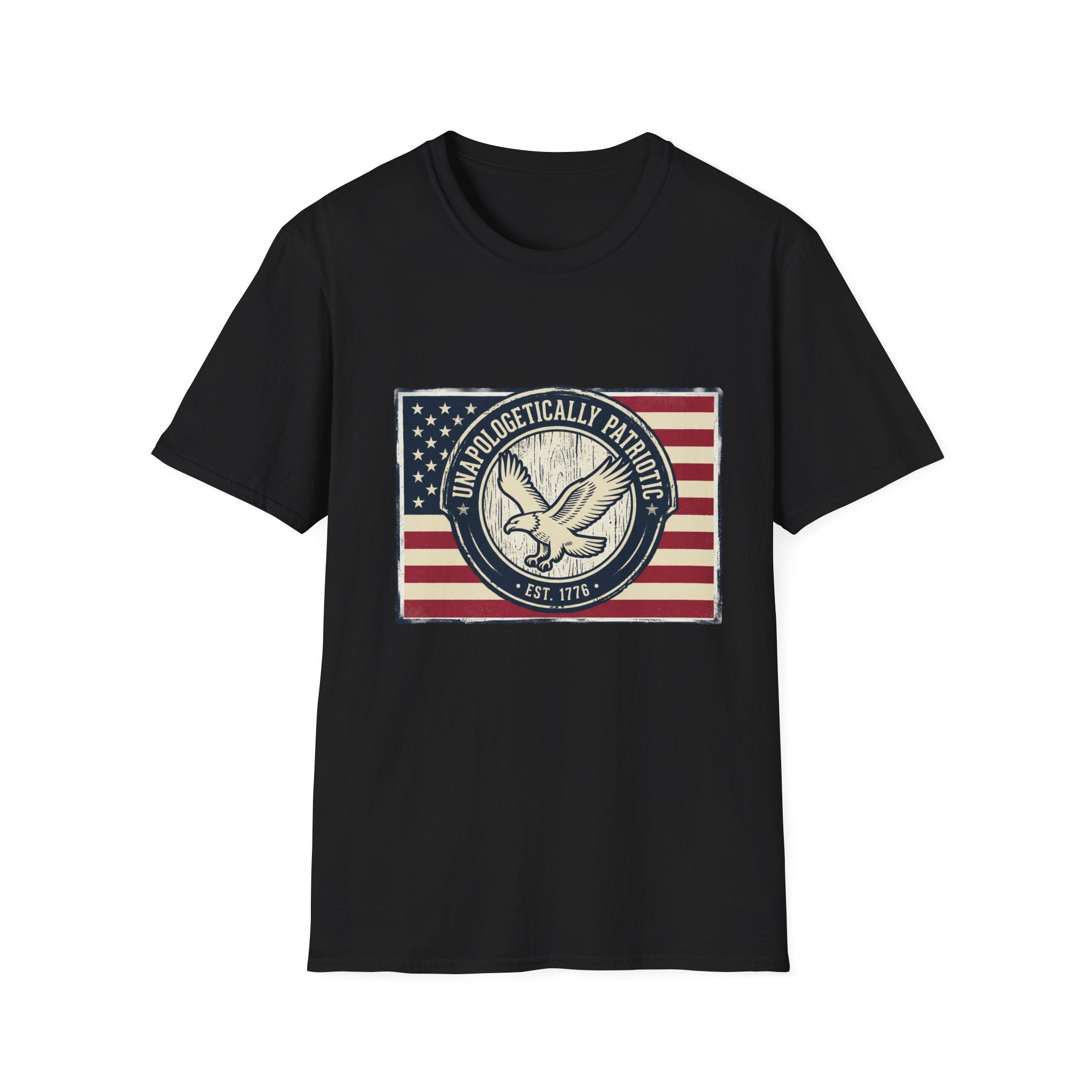 Patriotic Eagle T-Shirt — Unapologetically Patriotic American Flag Tee
