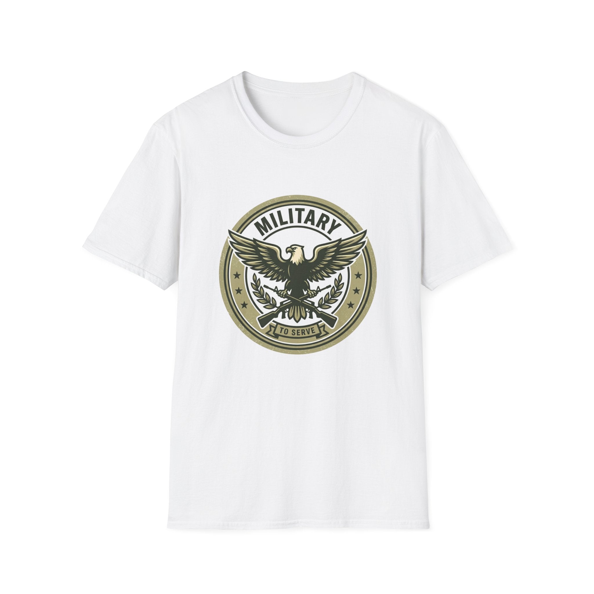 Military Eagle T-Shirt — Vintage Emblem Patriotic Tee