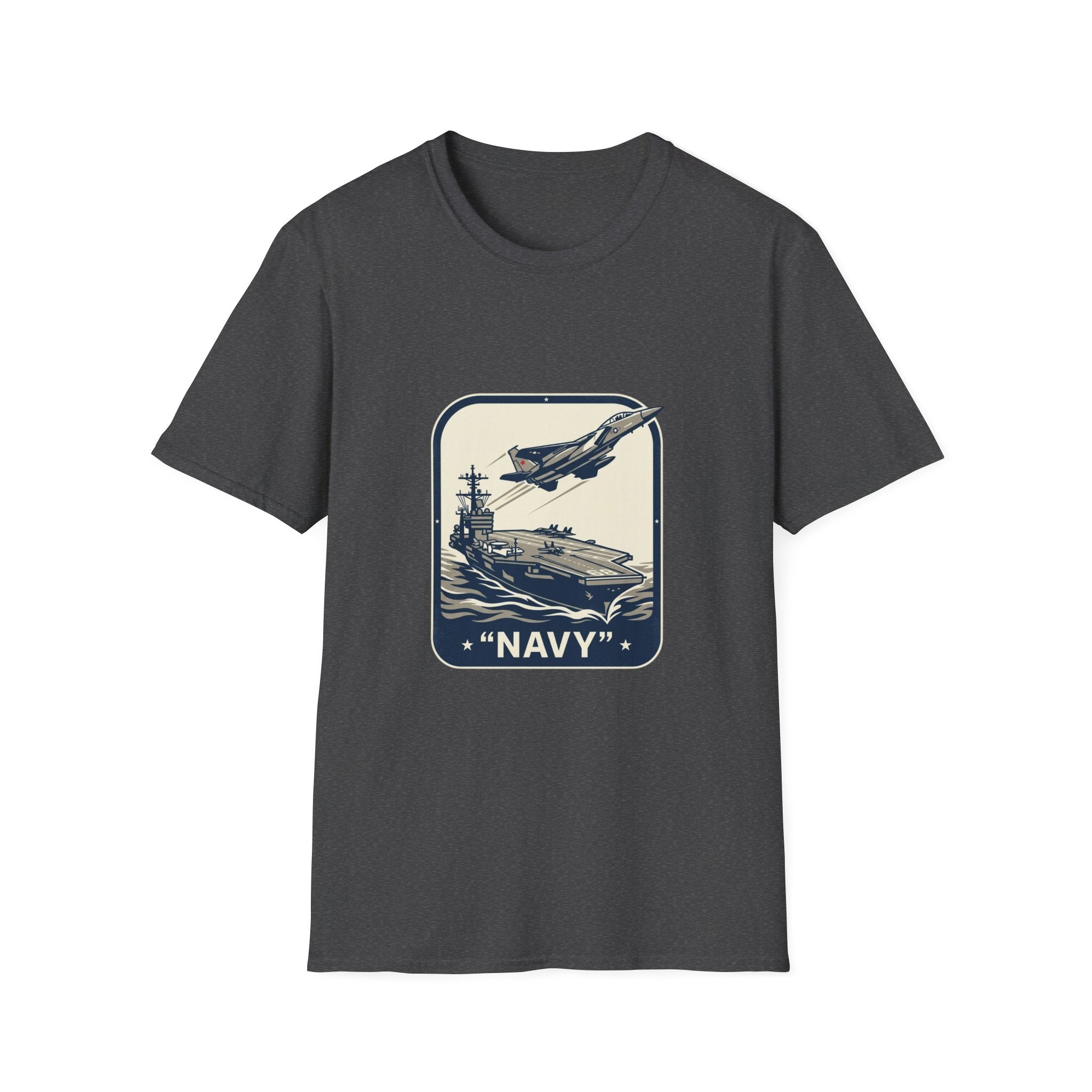 Navy Aircraft Carrier T‑Shirt — Vintage Naval Aviation Graphic Tee