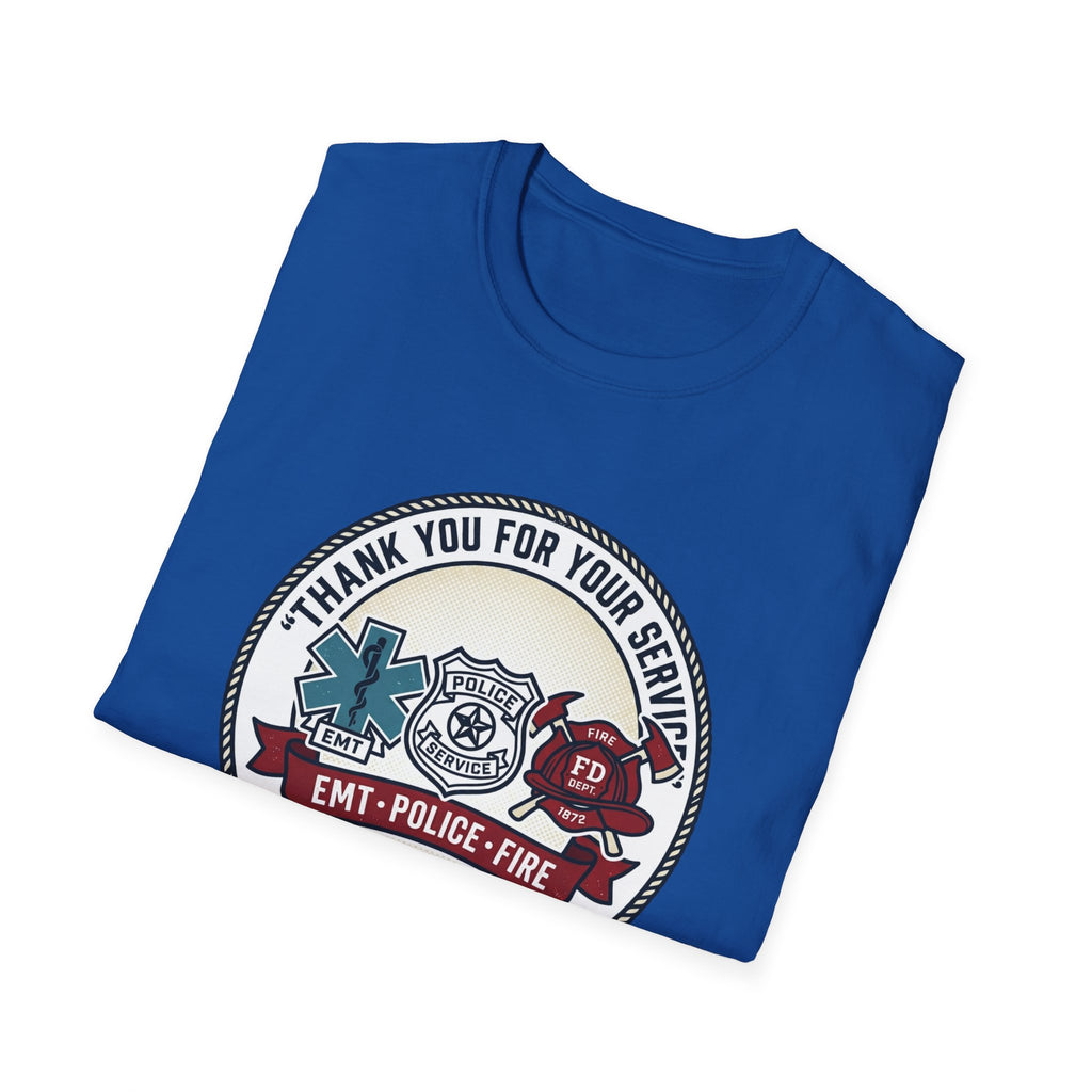 EMT • Police • Fire 'Thank You For Your Service' T-Shirt