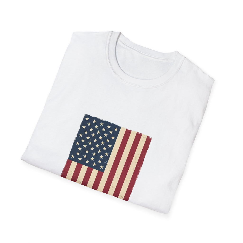 Freedom Isn't Free T-Shirt — Distressed American Flag Patriotic Tee