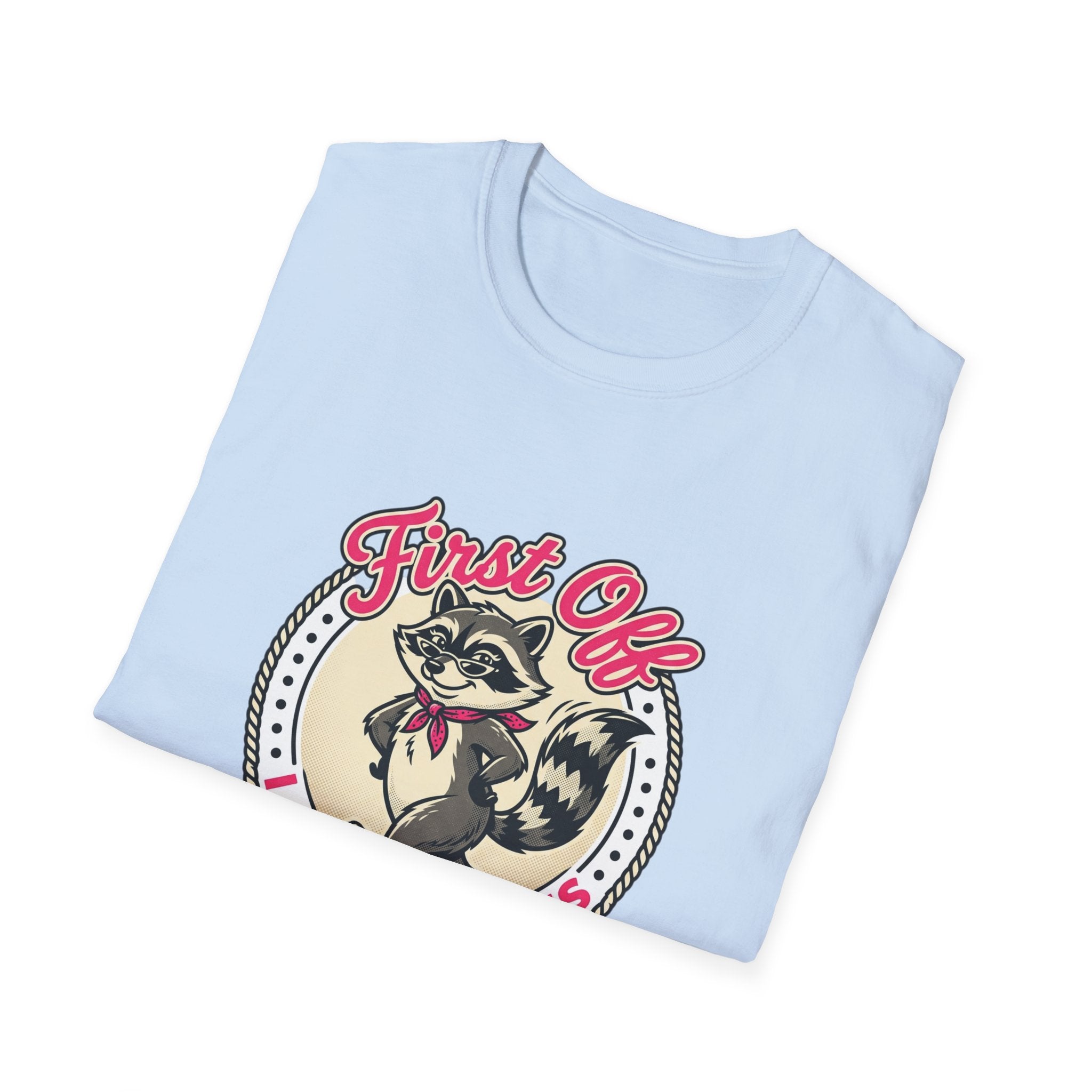 Foxy Raccoon 'First Off I Am Fabulous' Graphic T-Shirt