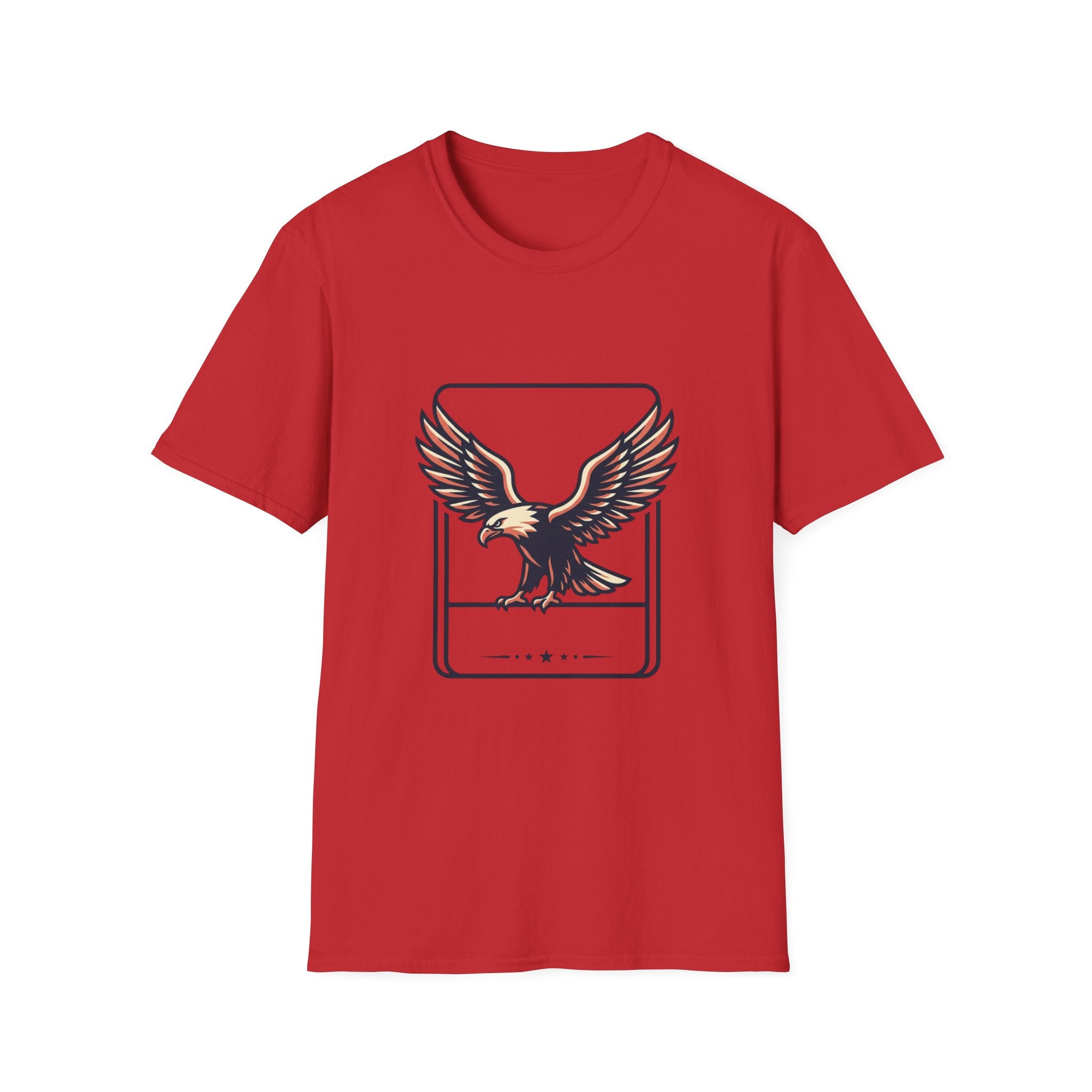 Eagle Graphic T-Shirt — Vintage Soaring Eagle Chest Print