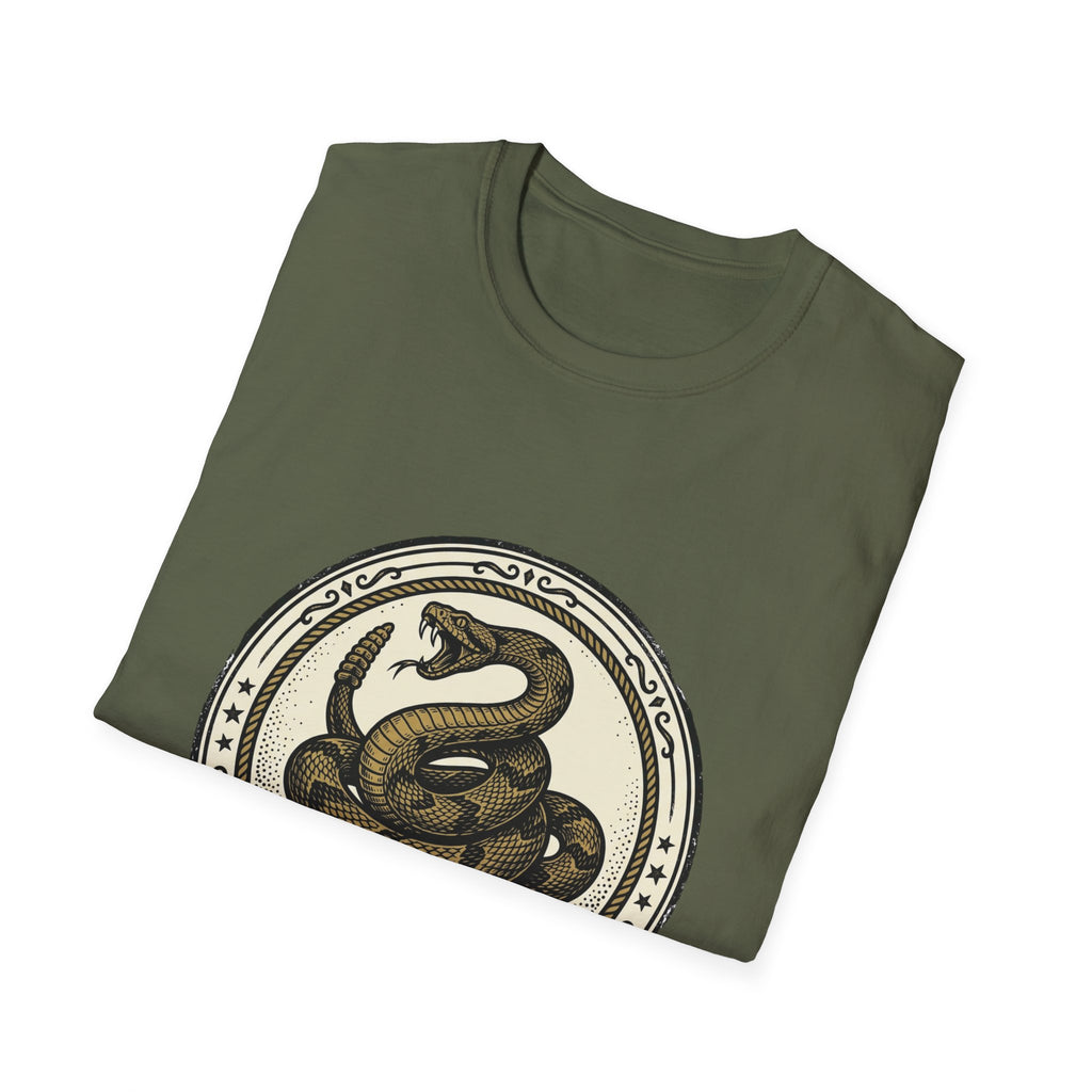 Don't Tread On Me Snake T-Shirt — Gadsden Flag Vintage Patriotic Tee