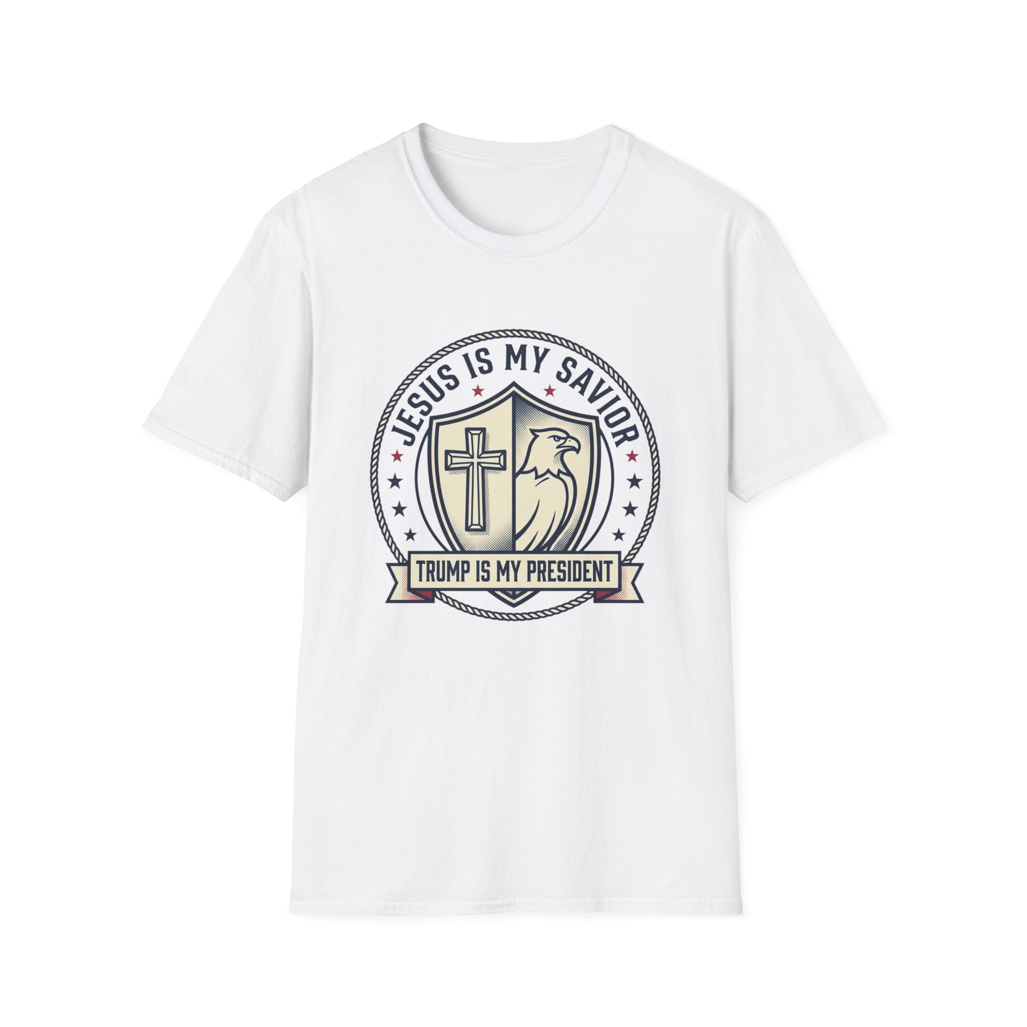 Christian Political T-Shirt — "Jesus Is My Savior, Trump Is My President"