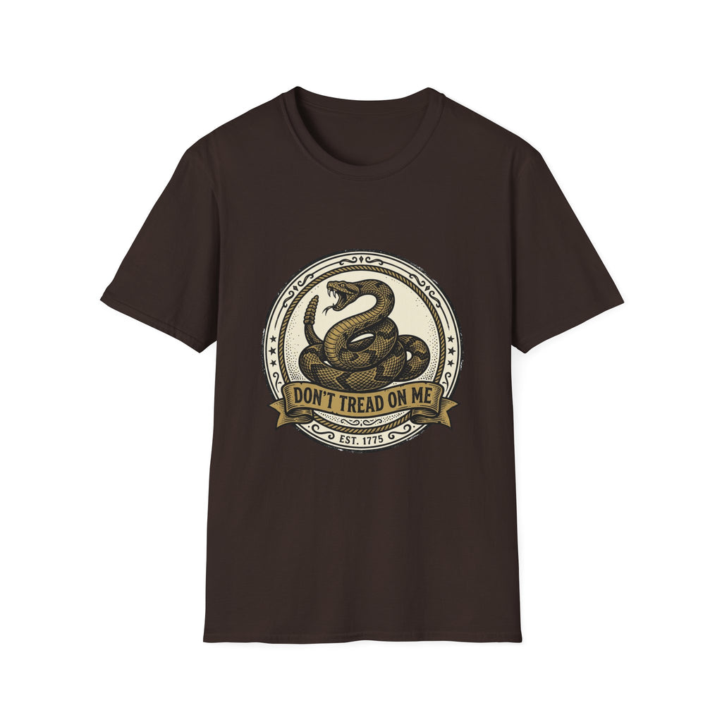 Don't Tread On Me Snake T-Shirt — Gadsden Flag Vintage Patriotic Tee