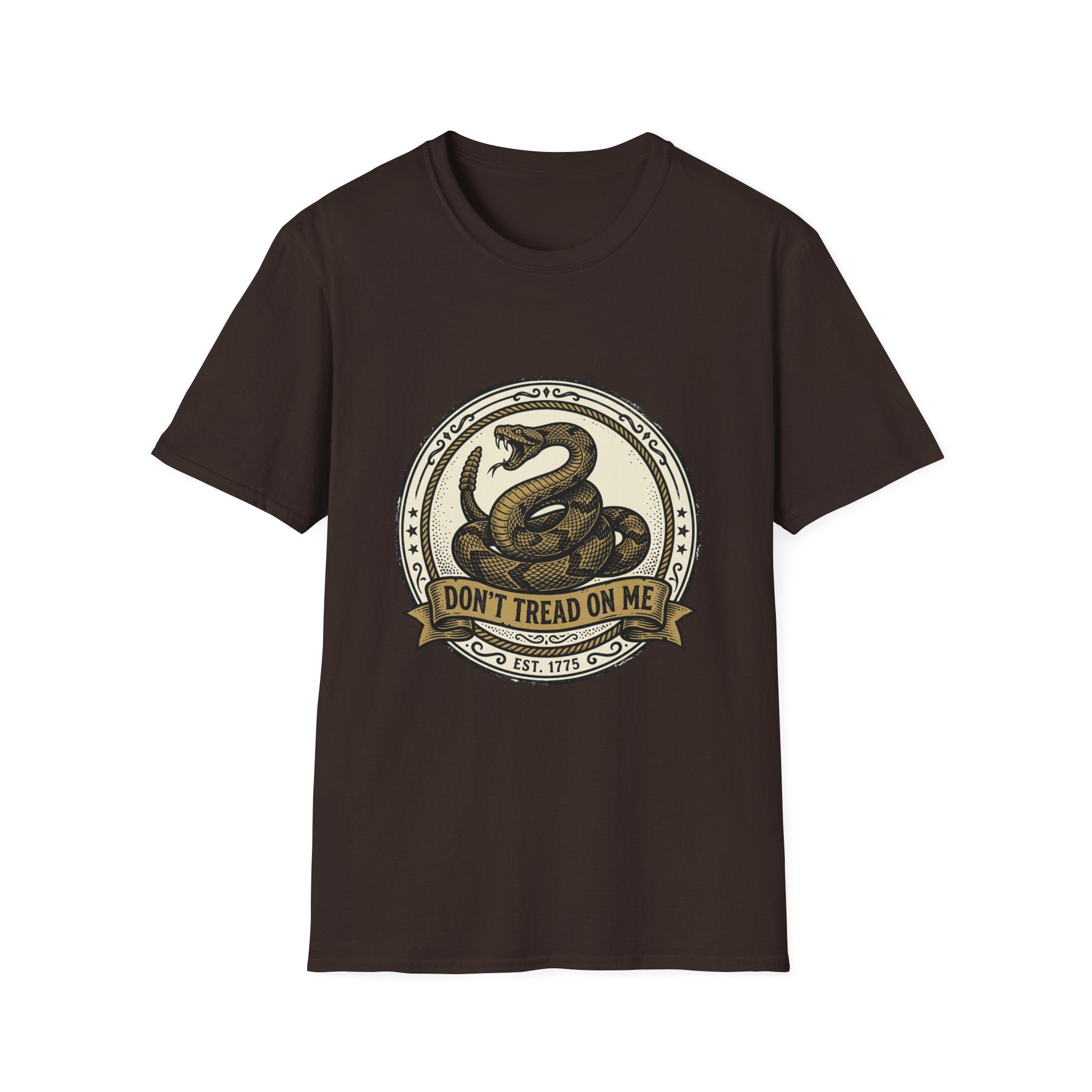 Don't Tread On Me Snake T-Shirt — Gadsden Flag Vintage Patriotic Tee