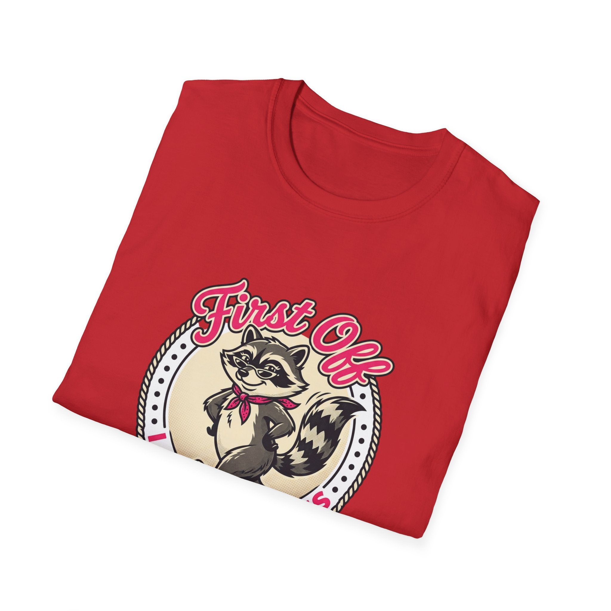 Foxy Raccoon 'First Off I Am Fabulous' Graphic T-Shirt
