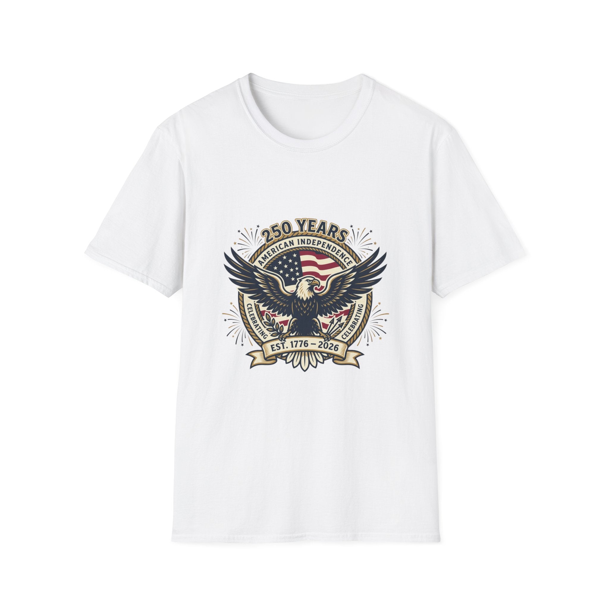 250 Years American Independence Eagle T-Shirt — Est. 1776–2026 Patriotic Tee