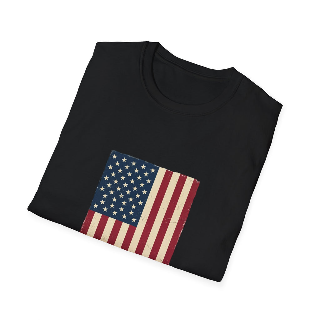Freedom Isn't Free T-Shirt — Distressed American Flag Patriotic Tee
