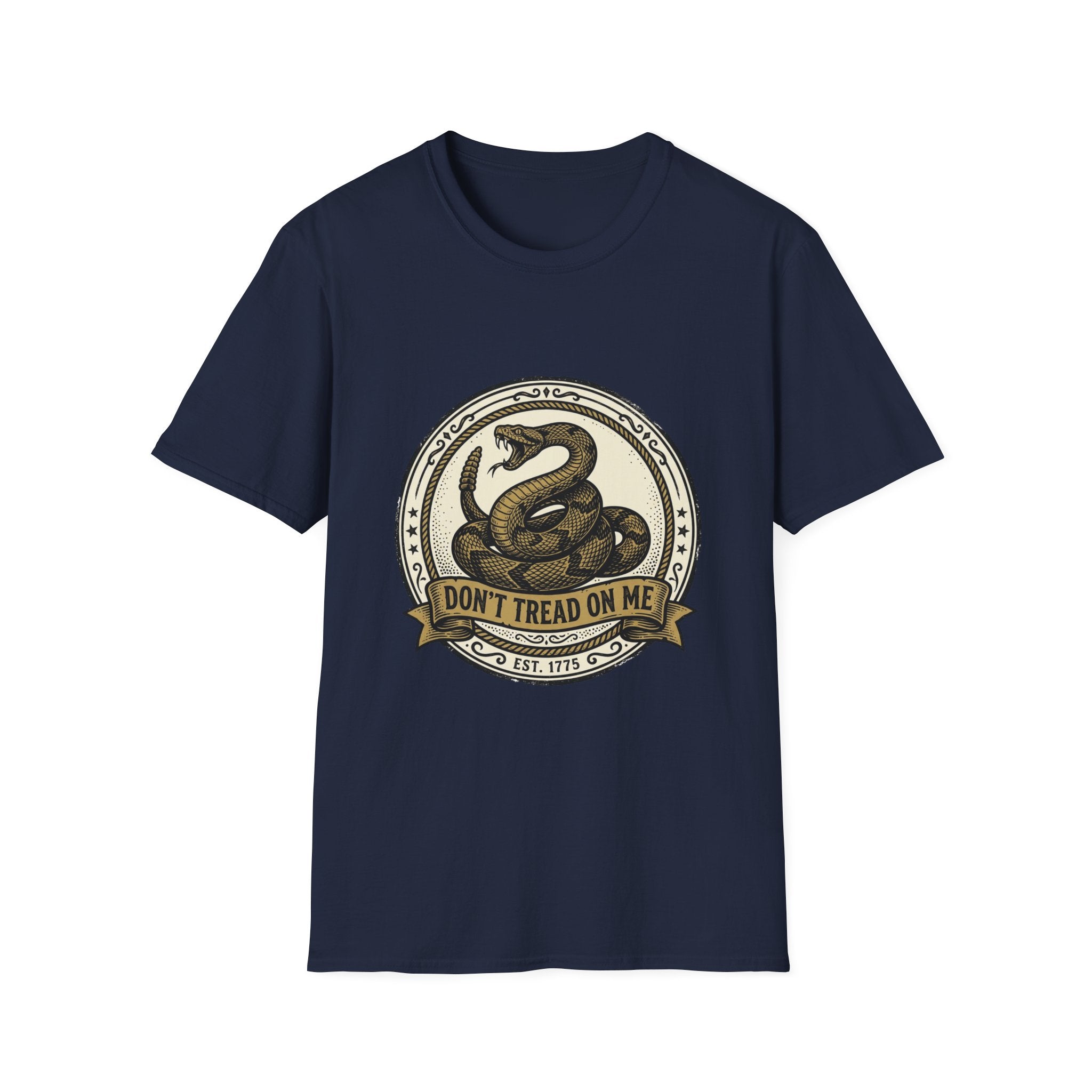Don't Tread On Me Snake T-Shirt — Gadsden Flag Vintage Patriotic Tee