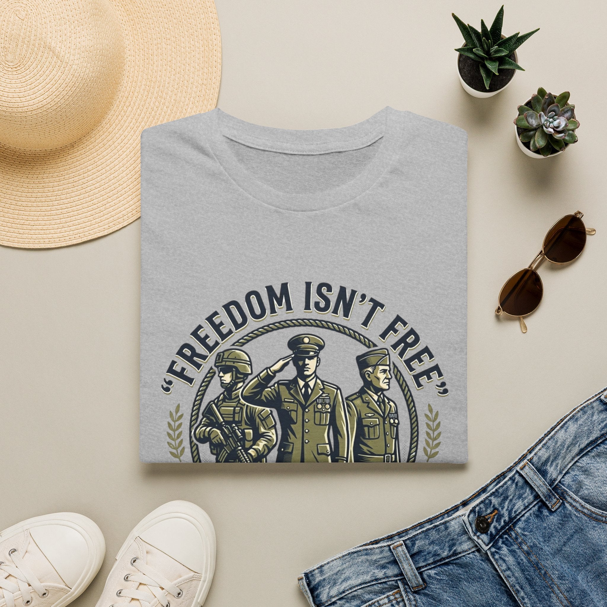 Freedom Isn't Free Military Tribute T-Shirt
