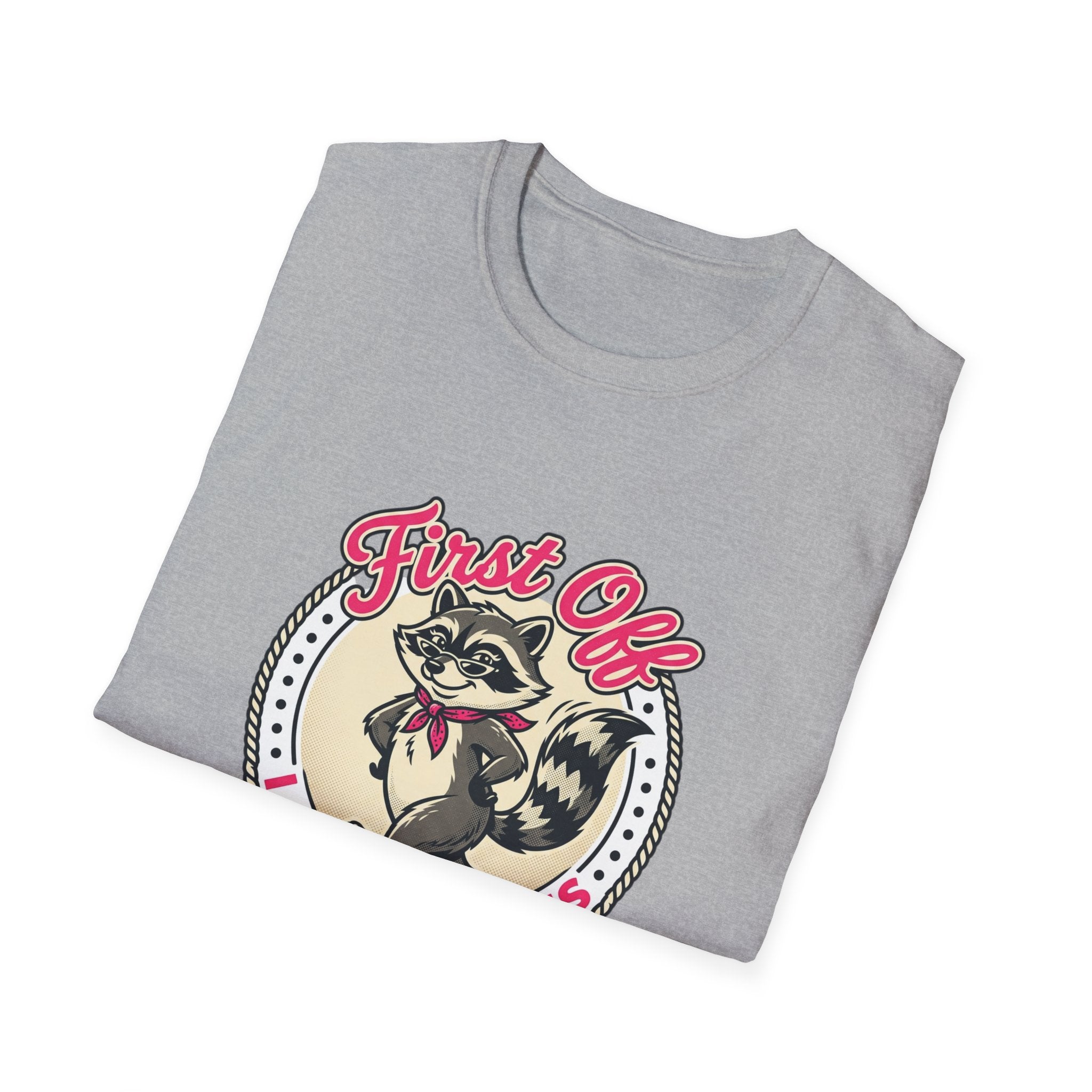 Foxy Raccoon 'First Off I Am Fabulous' Graphic T-Shirt