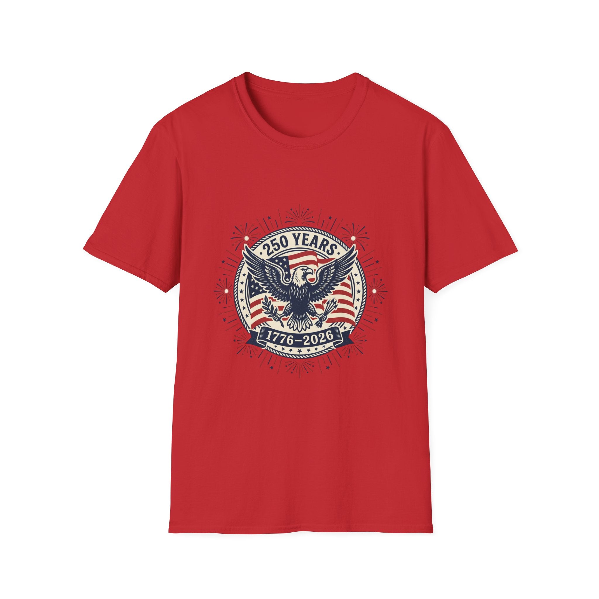 250 Years 1776–2026 Eagle T-Shirt — Patriotic American Independence Shirt
