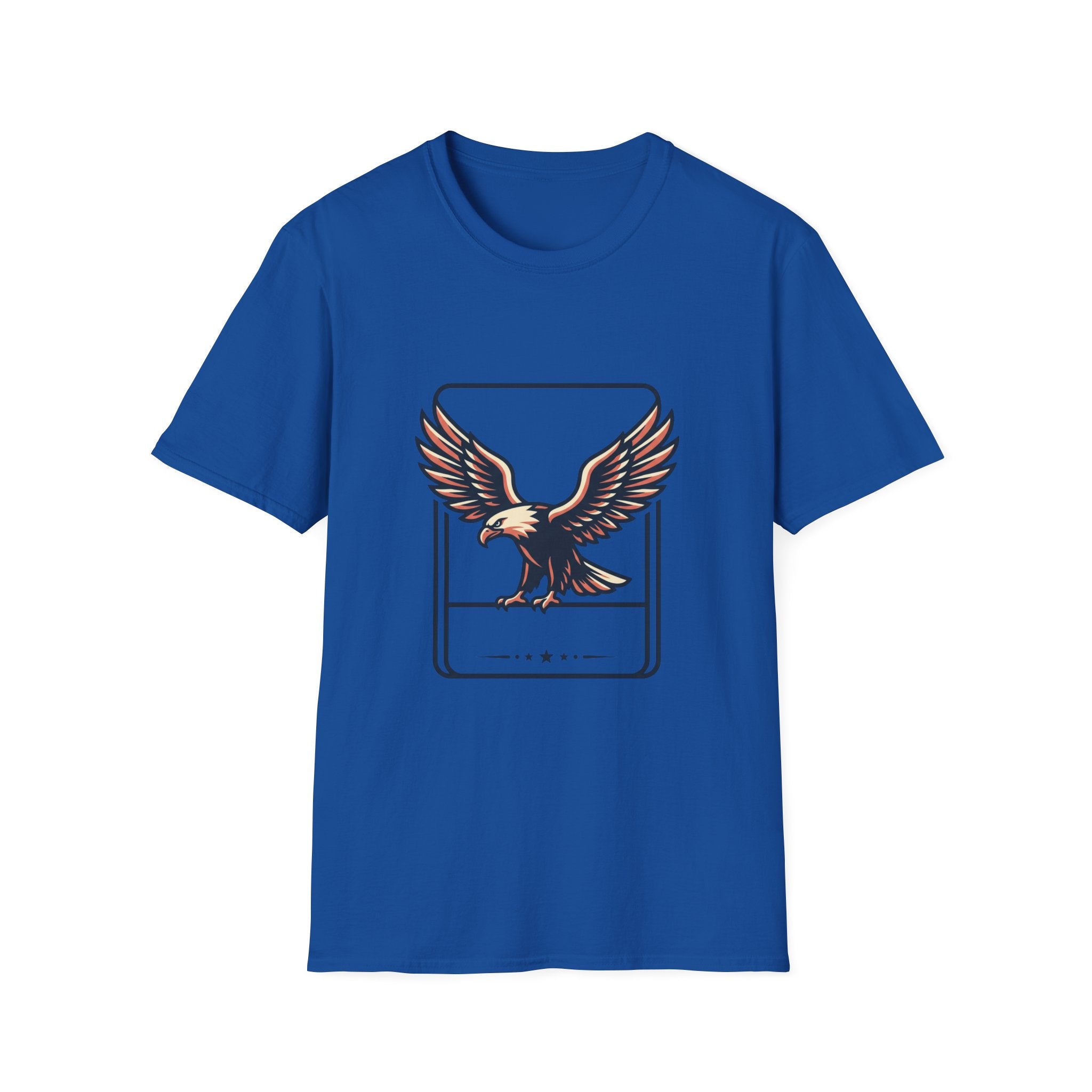 Eagle Graphic T-Shirt — Vintage Soaring Eagle Chest Print