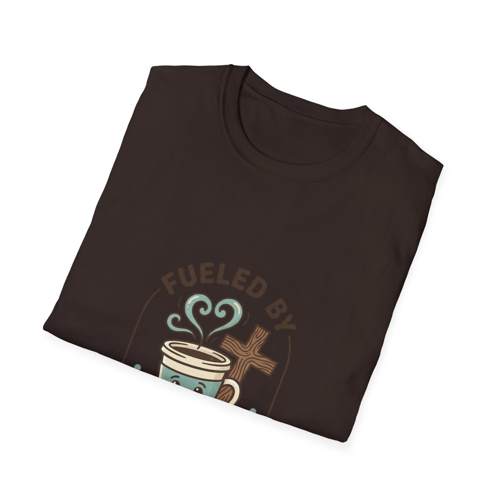 Fueled by Jesus Coffee T-Shirt — Christian Faith Coffee Tee