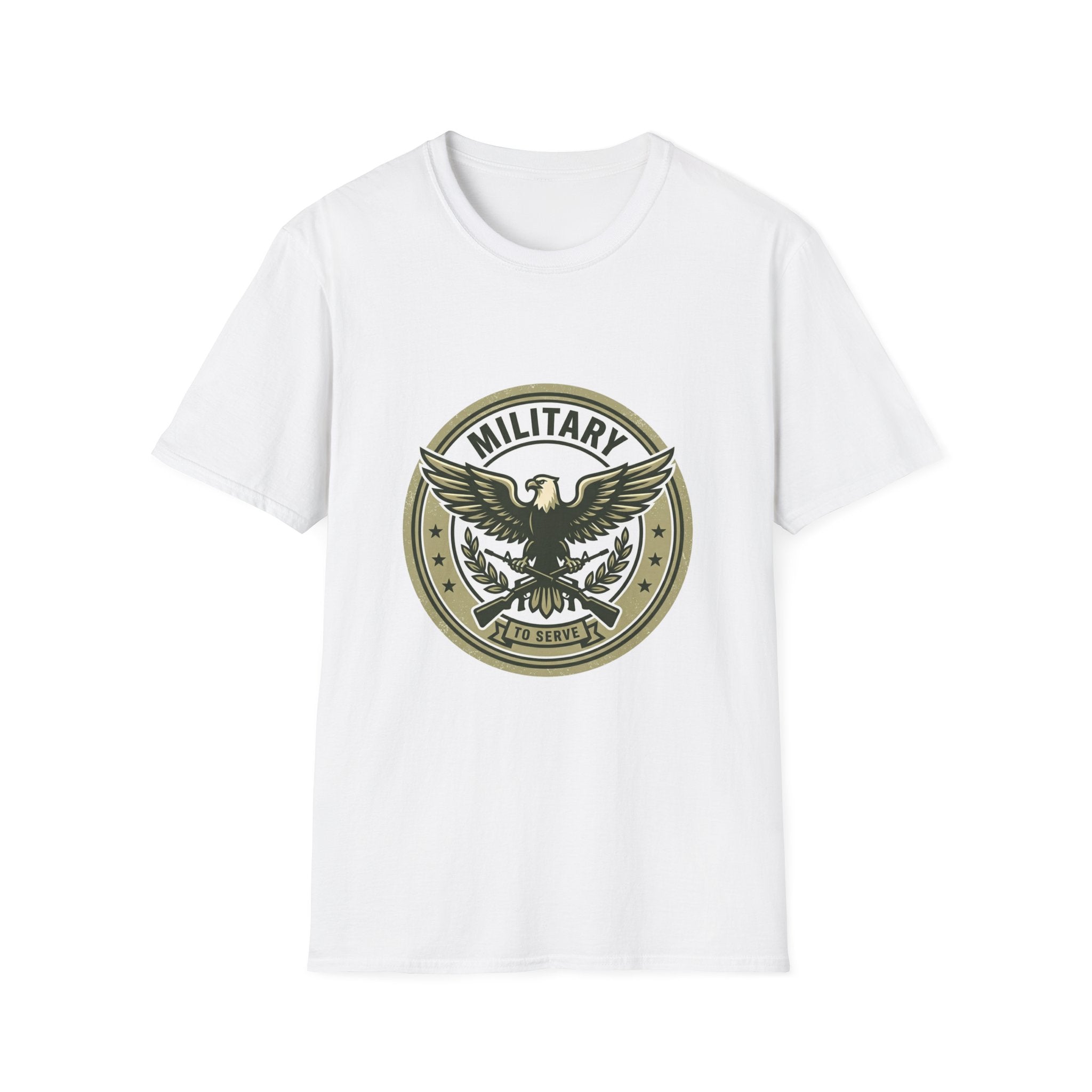 Military Eagle T-Shirt — Vintage Emblem Patriotic Tee