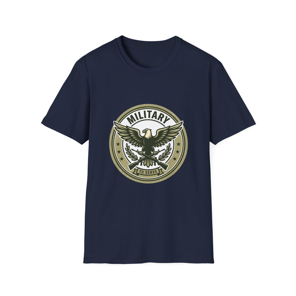 Military Eagle T-Shirt — Vintage Emblem Patriotic Tee