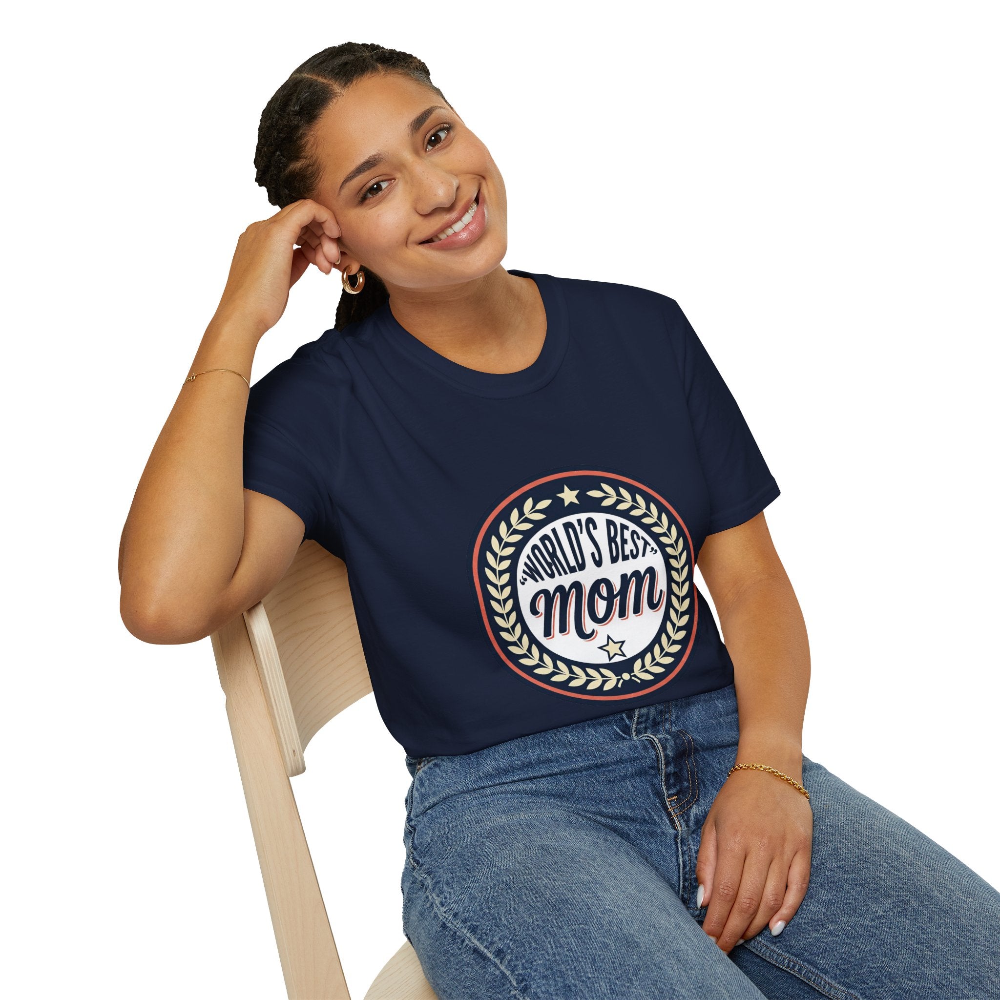 World's Best Mom T-Shirt – Vintage Badge Mother's Day Tee